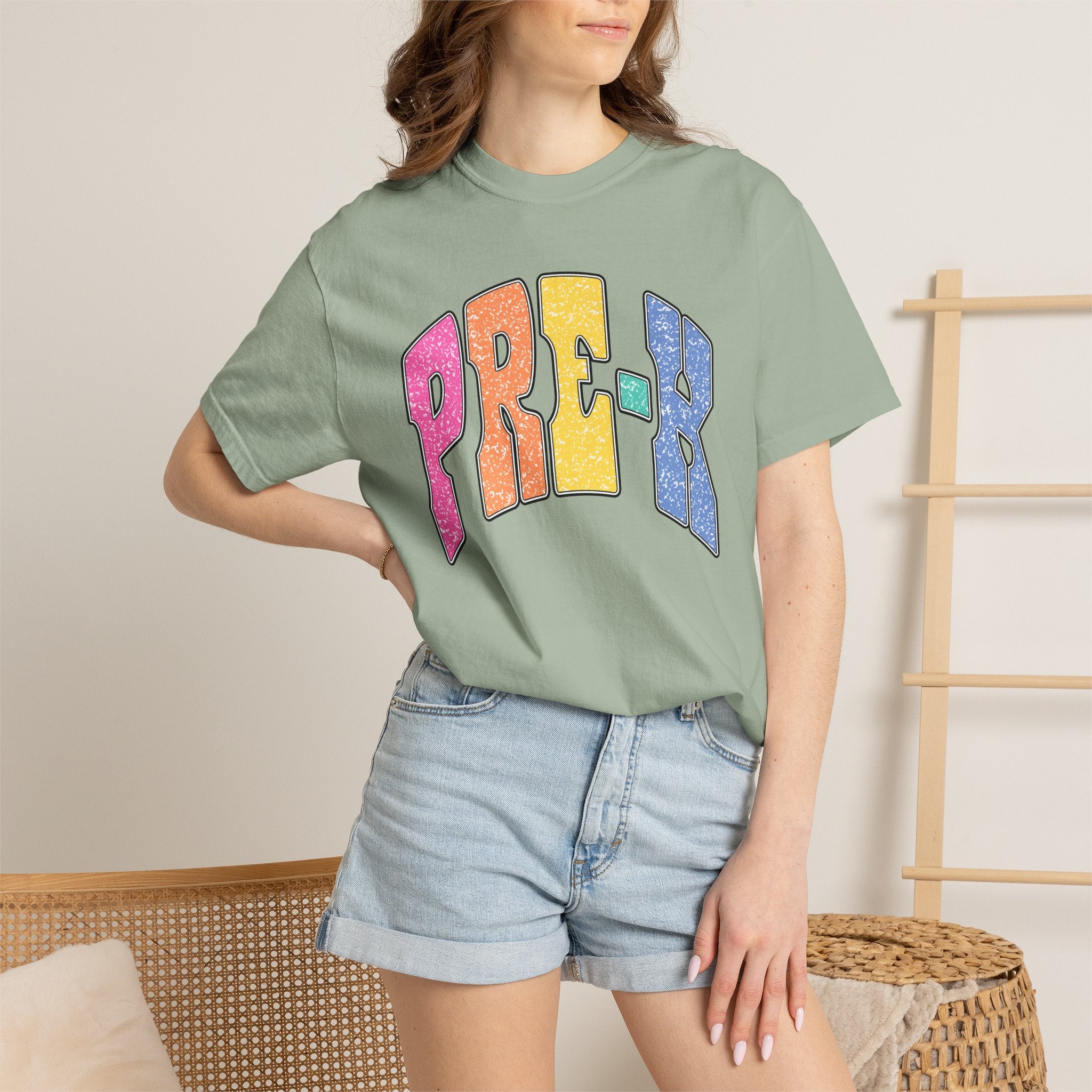 PRE-K Colorblock Graphic T-Shirt — Preschool Graduation Gift