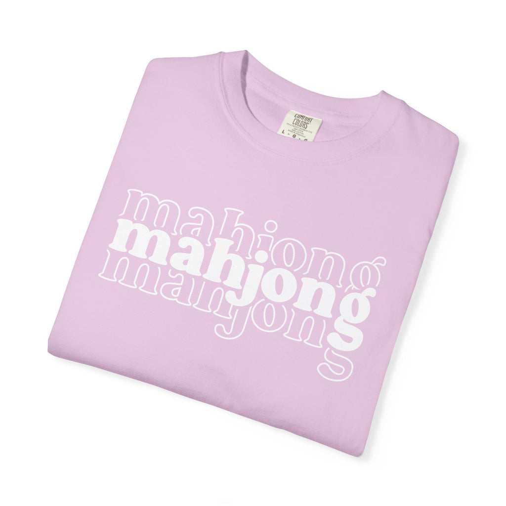 Mahjong Retro Logo T-Shirt — Vintage Game Night Tee