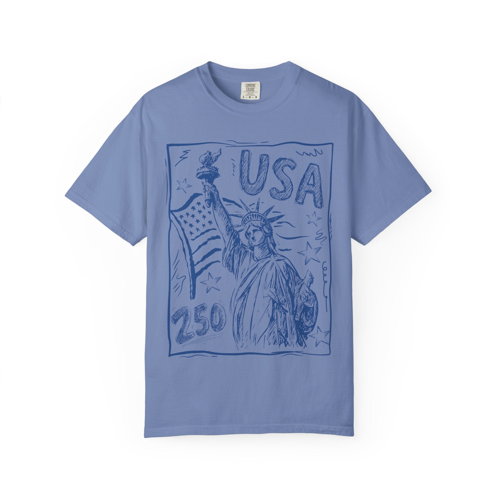 Liberty Sketch T‑Shirt — Statue of Liberty USA Graphic Tee