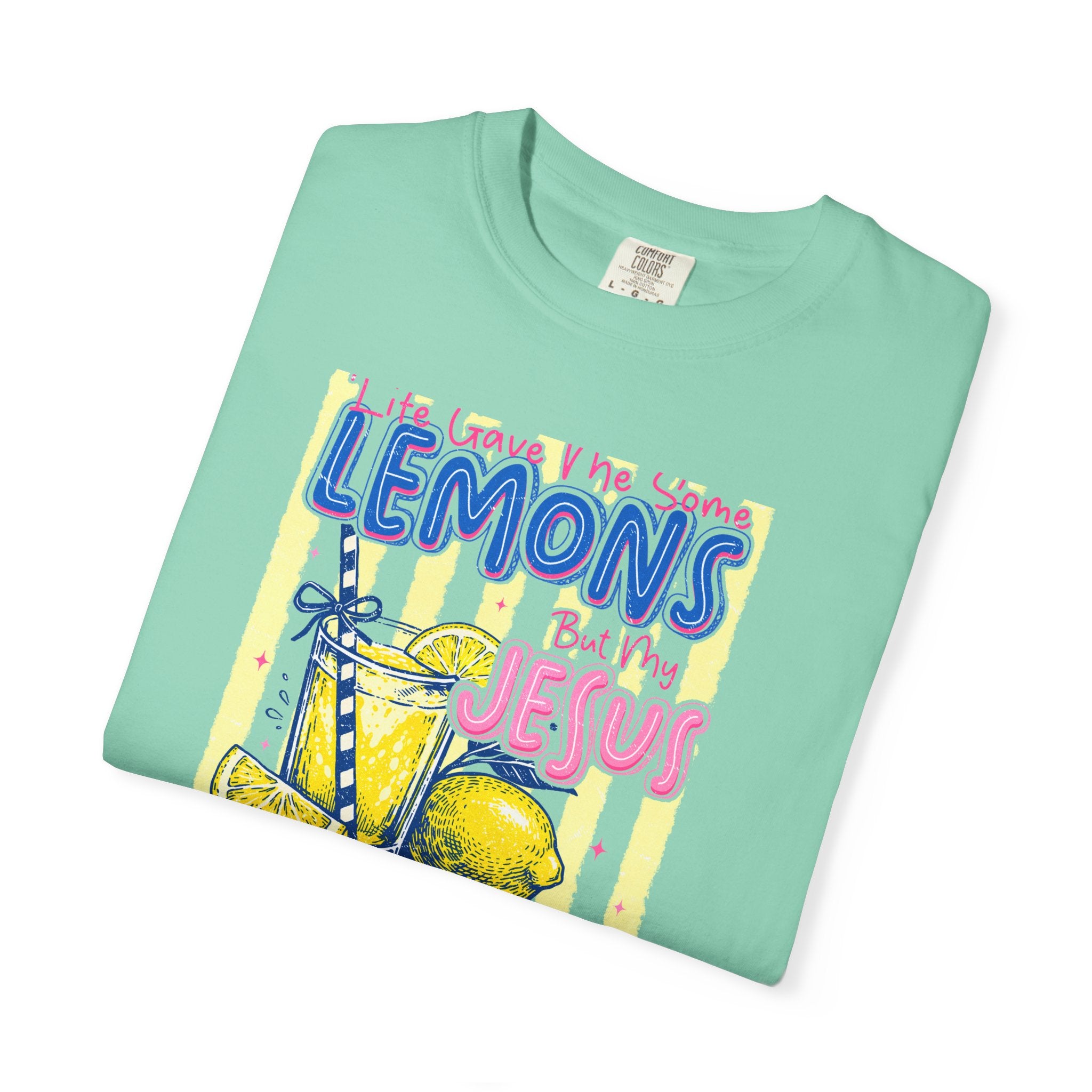 Lemons Into Lemonade Christian T-Shirt — 'He Gave Me Lemons But Why Jesus' Graphic Tee