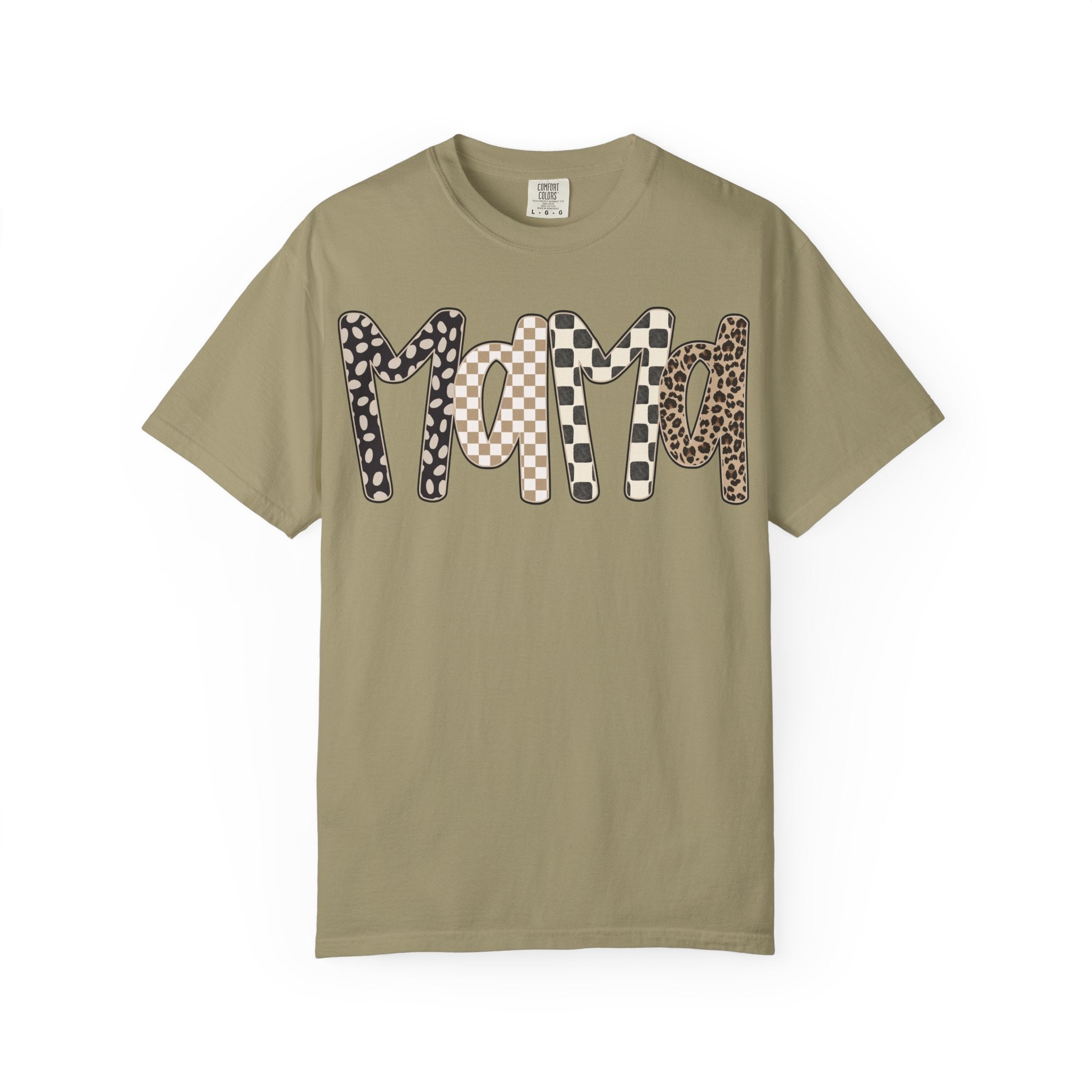 Mama Leopard & Plaid Graphic T-Shirt — Mom Gift, Mother's Day Tee