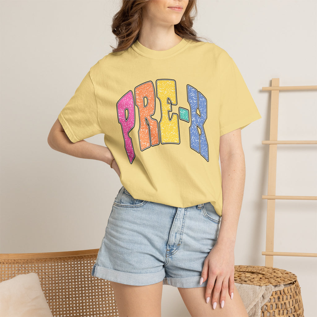 PRE-K Colorblock Graphic T-Shirt — Preschool Graduation Gift
