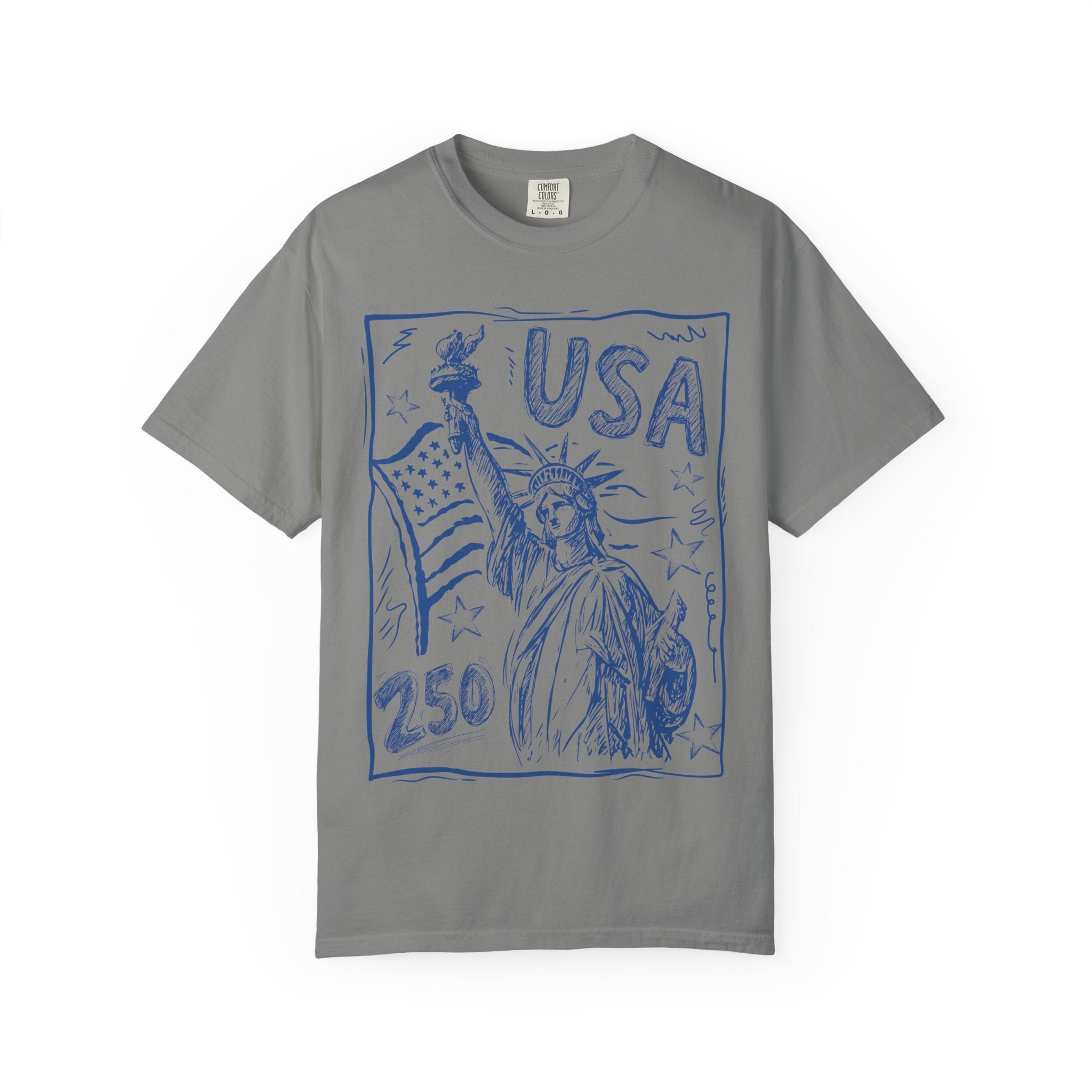 Liberty Sketch T‑Shirt — Statue of Liberty USA Graphic Tee