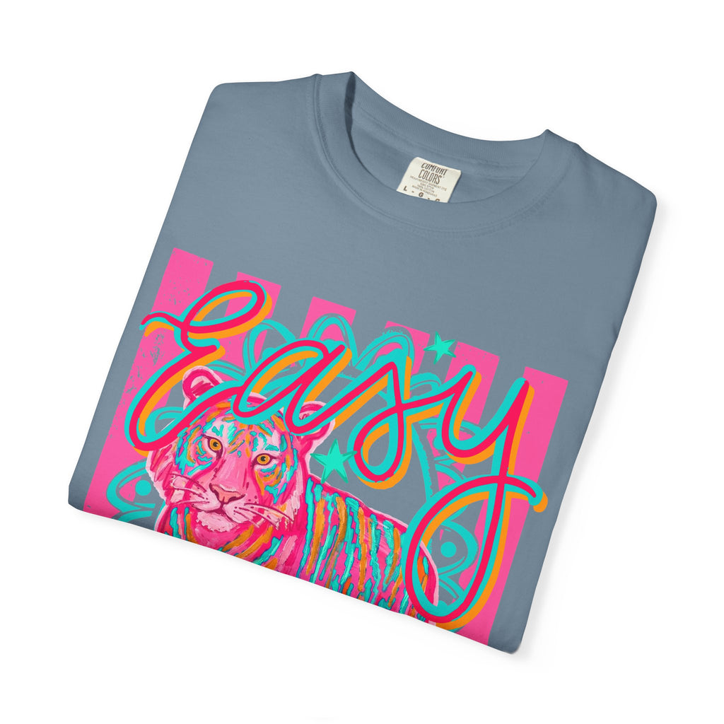 Easy Tiger T-Shirt — Retro Neon Tiger Graphic Tee