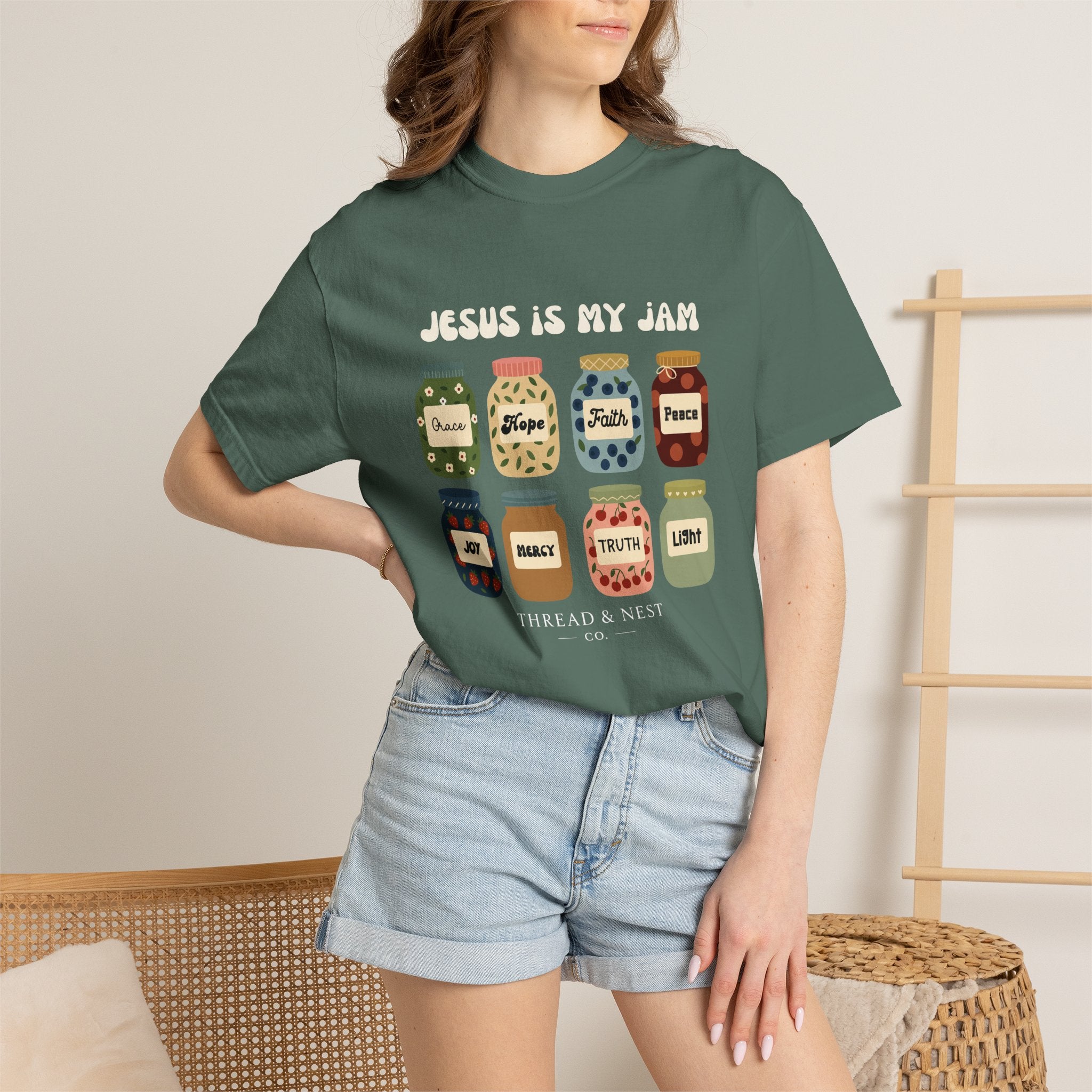 T-shirt — "Jesus Is My Jam" Christian Faith Graphic Tee