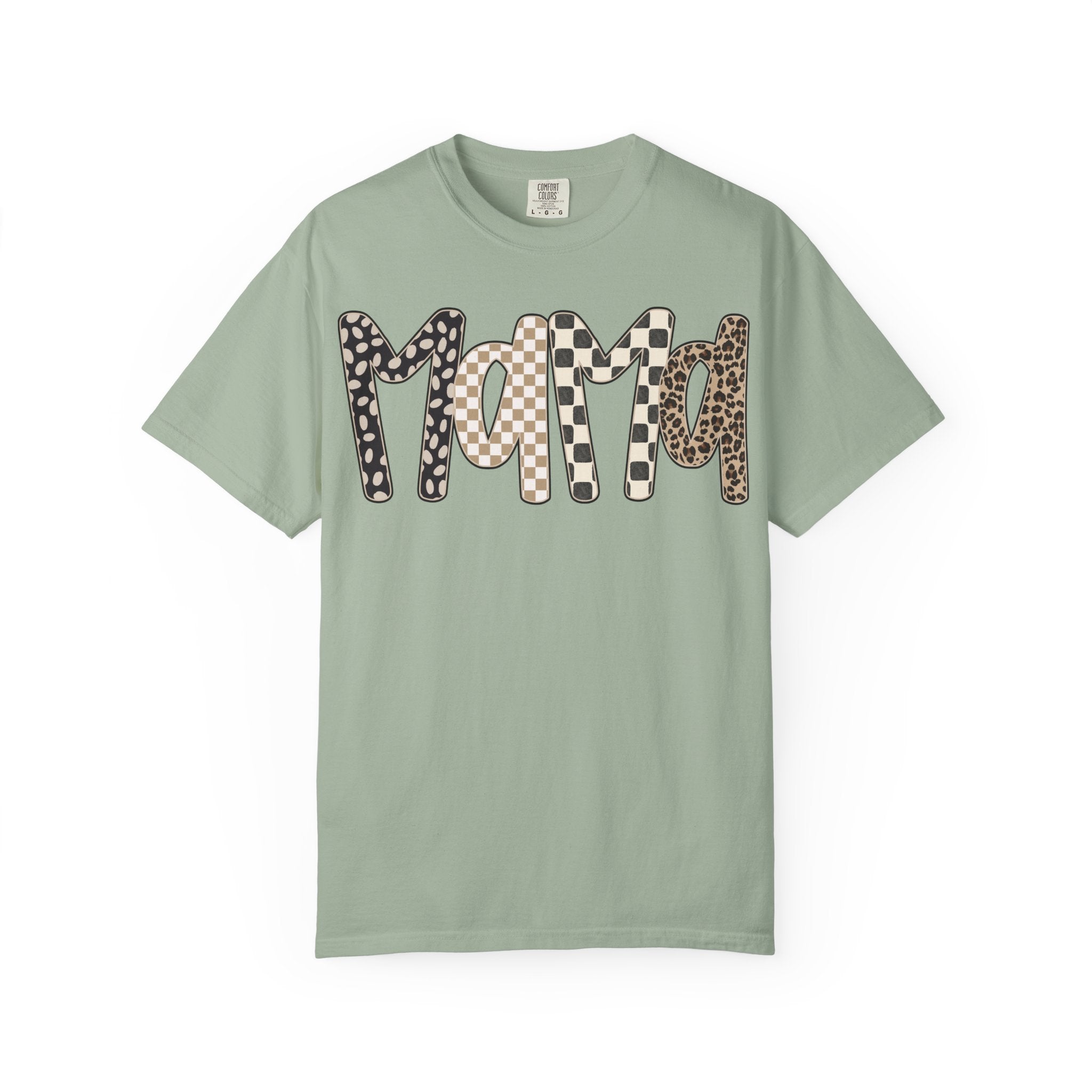 Mama Leopard & Plaid Graphic T-Shirt — Mom Gift, Mother's Day Tee