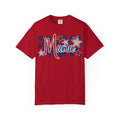 Mama Patriotic T-Shirt — Red White Blue Stars Checkerboard Tee
