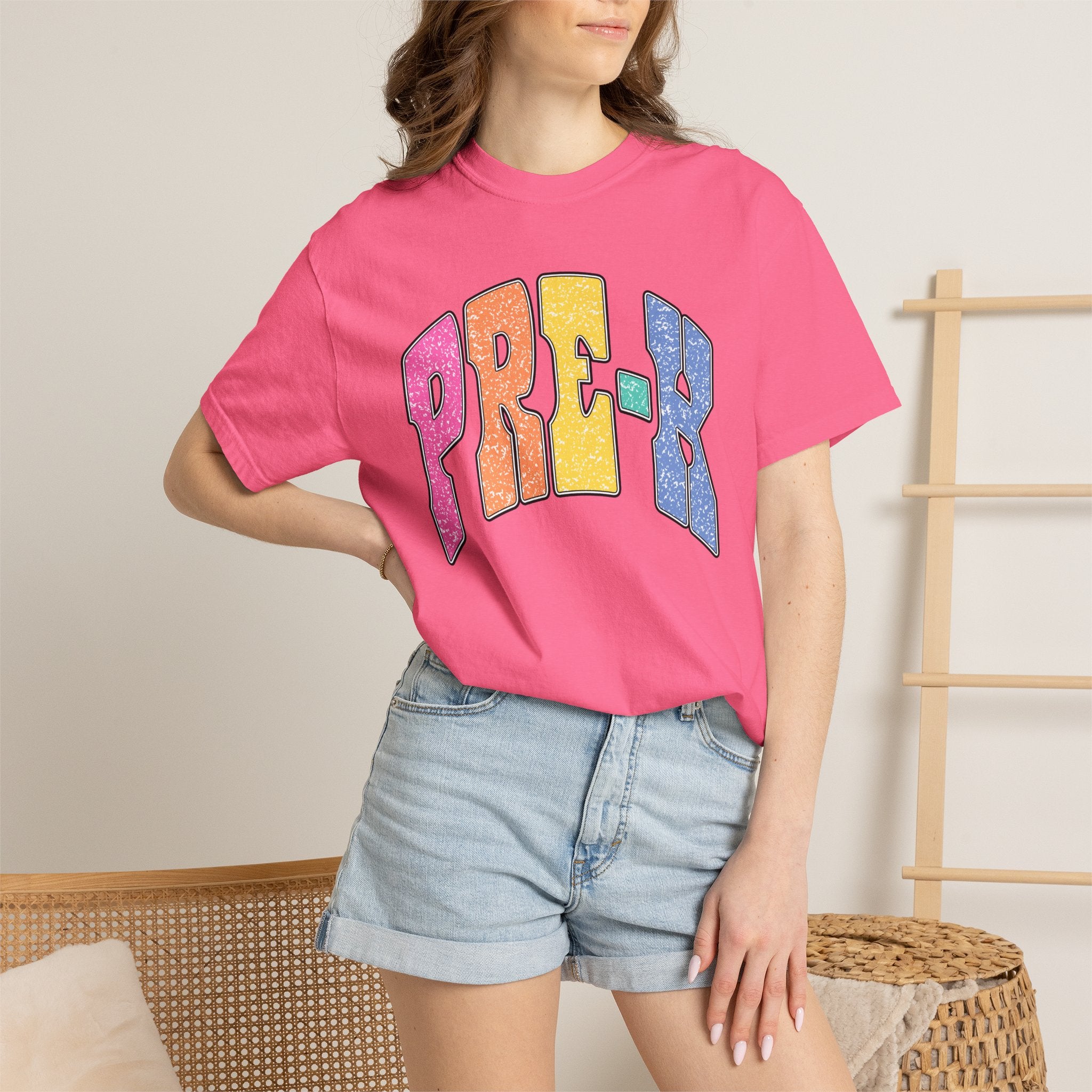 PRE-K Colorblock Graphic T-Shirt — Preschool Graduation Gift