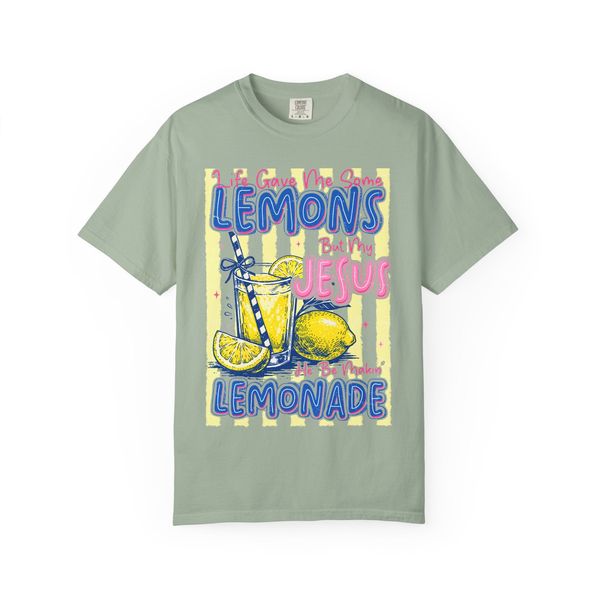 Lemons Into Lemonade Christian T-Shirt — 'He Gave Me Lemons But Why Jesus' Graphic Tee