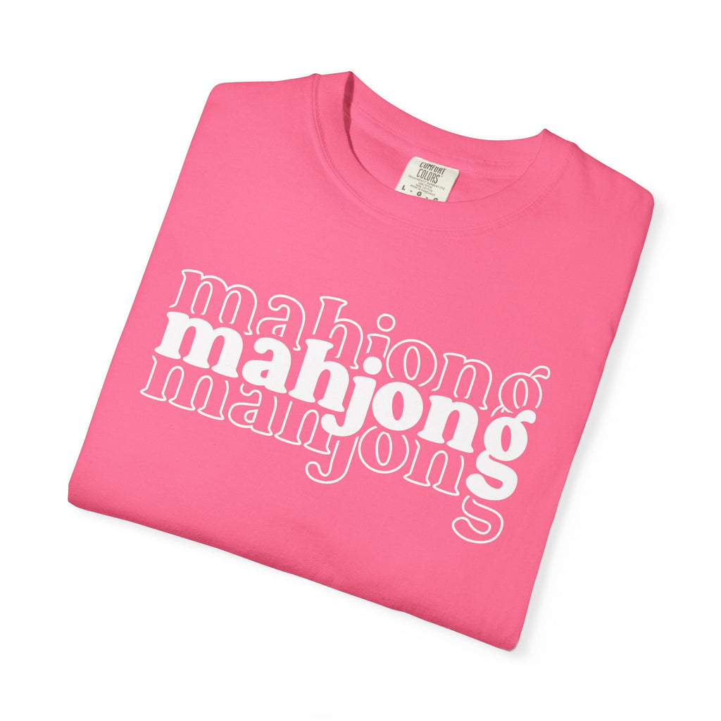 Mahjong Retro Logo T-Shirt — Vintage Game Night Tee