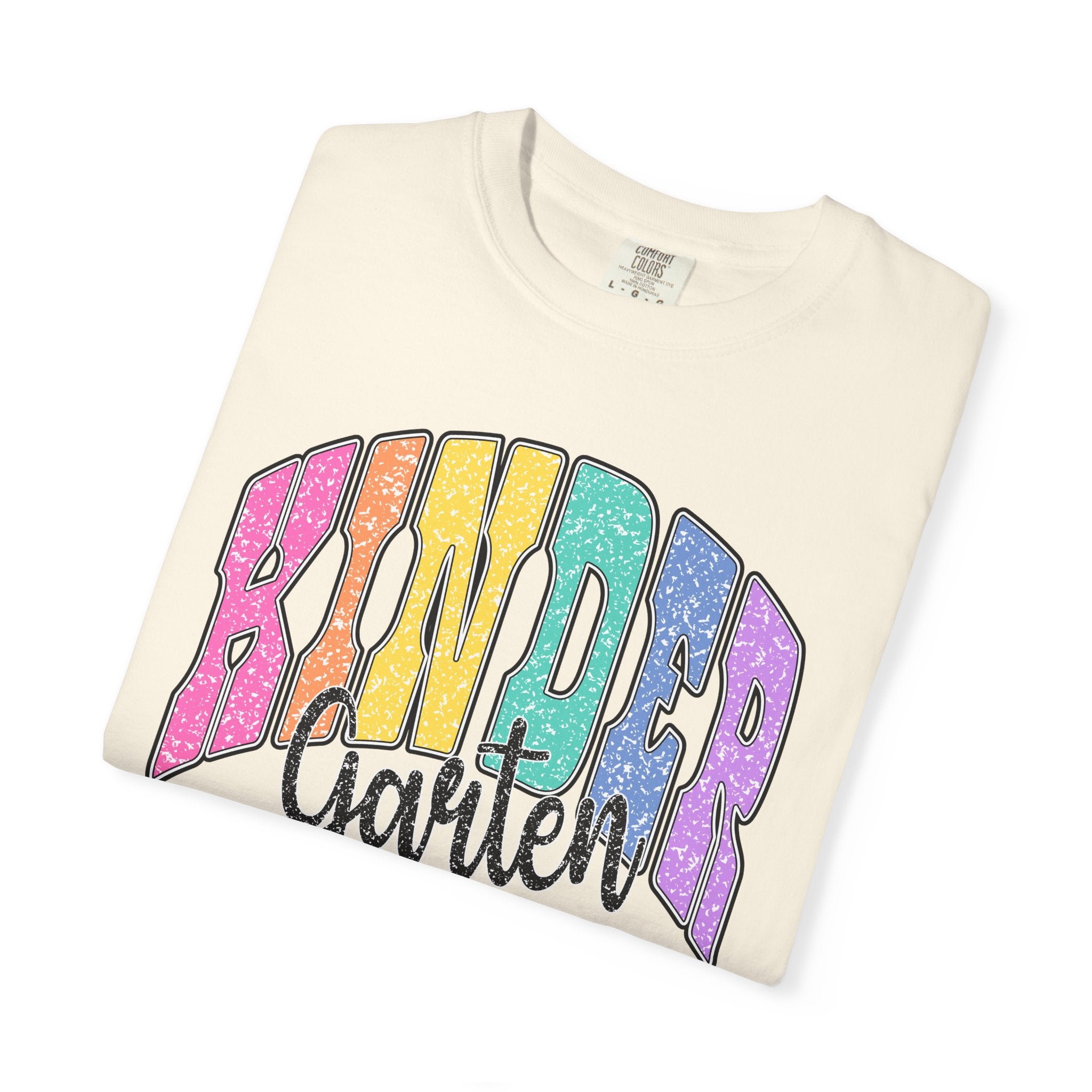 Kindergarten Rainbow T-Shirt — Colorful Back to School Tee
