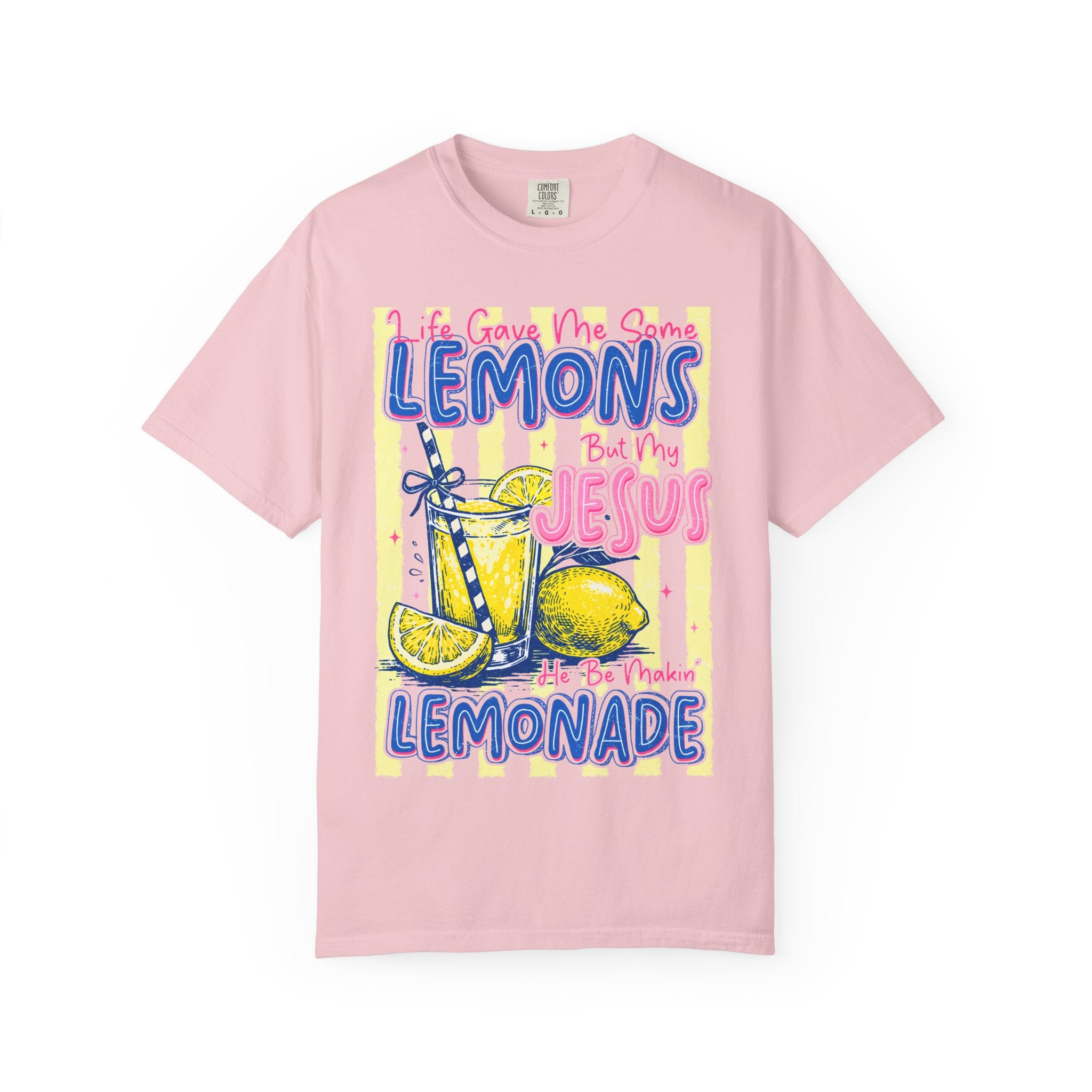 Lemons Into Lemonade Christian T-Shirt — 'He Gave Me Lemons But Why Jesus' Graphic Tee