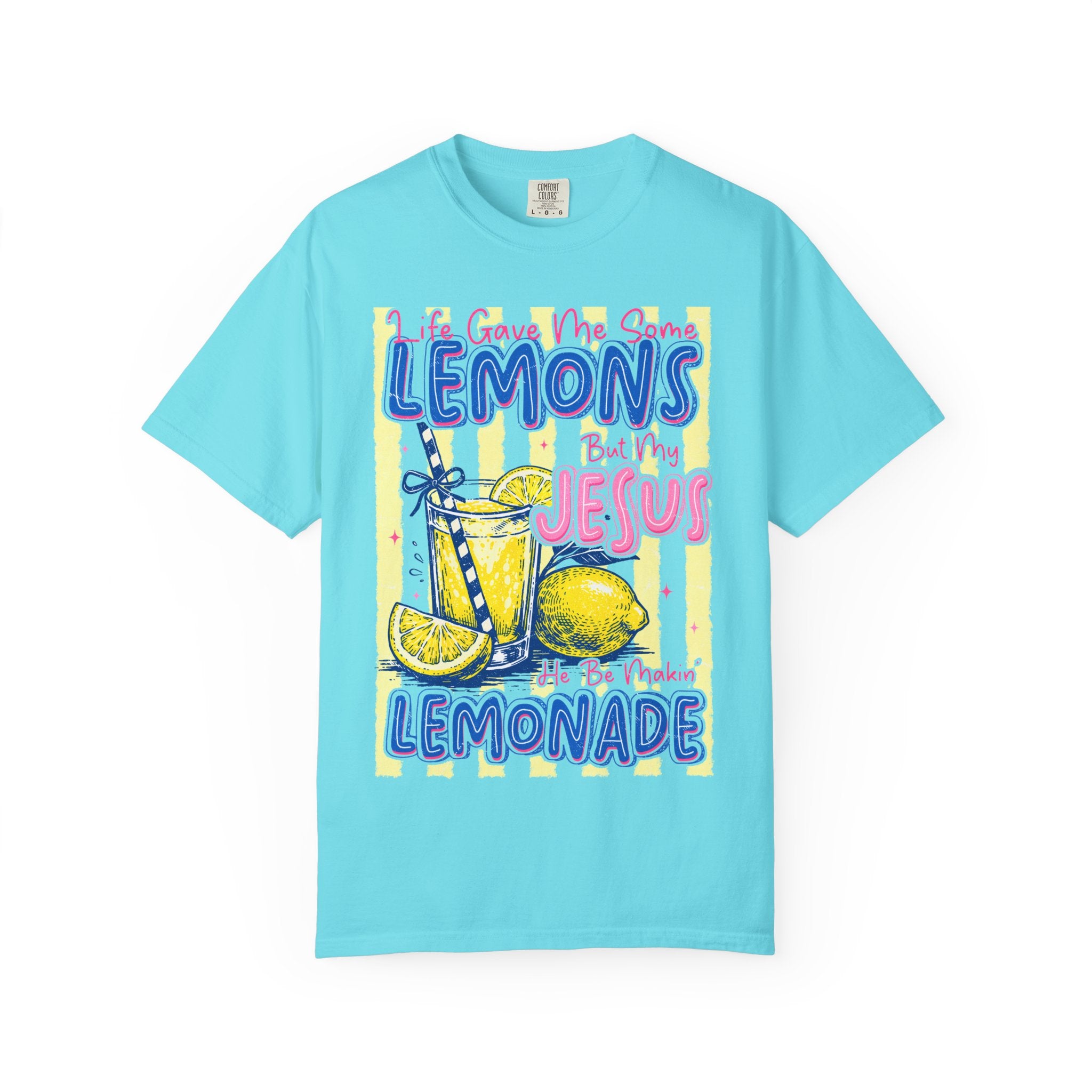Lemons Into Lemonade Christian T-Shirt — 'He Gave Me Lemons But Why Jesus' Graphic Tee