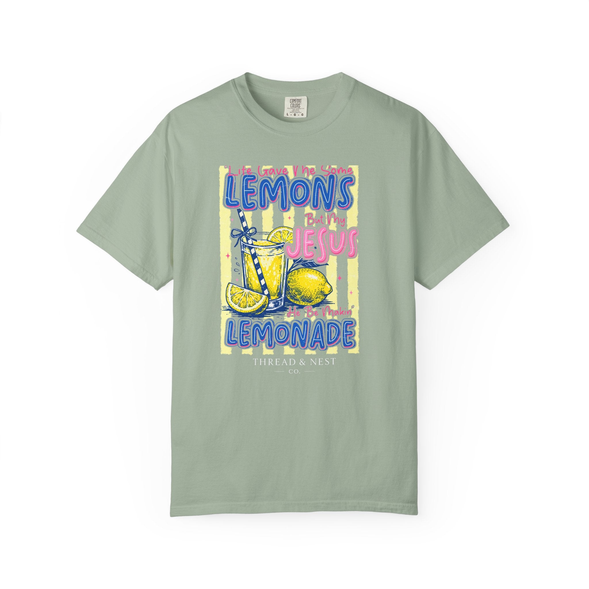 Lemons Into Lemonade Christian T-Shirt — 'He Gave Me Lemons But Why Jesus' Graphic Tee