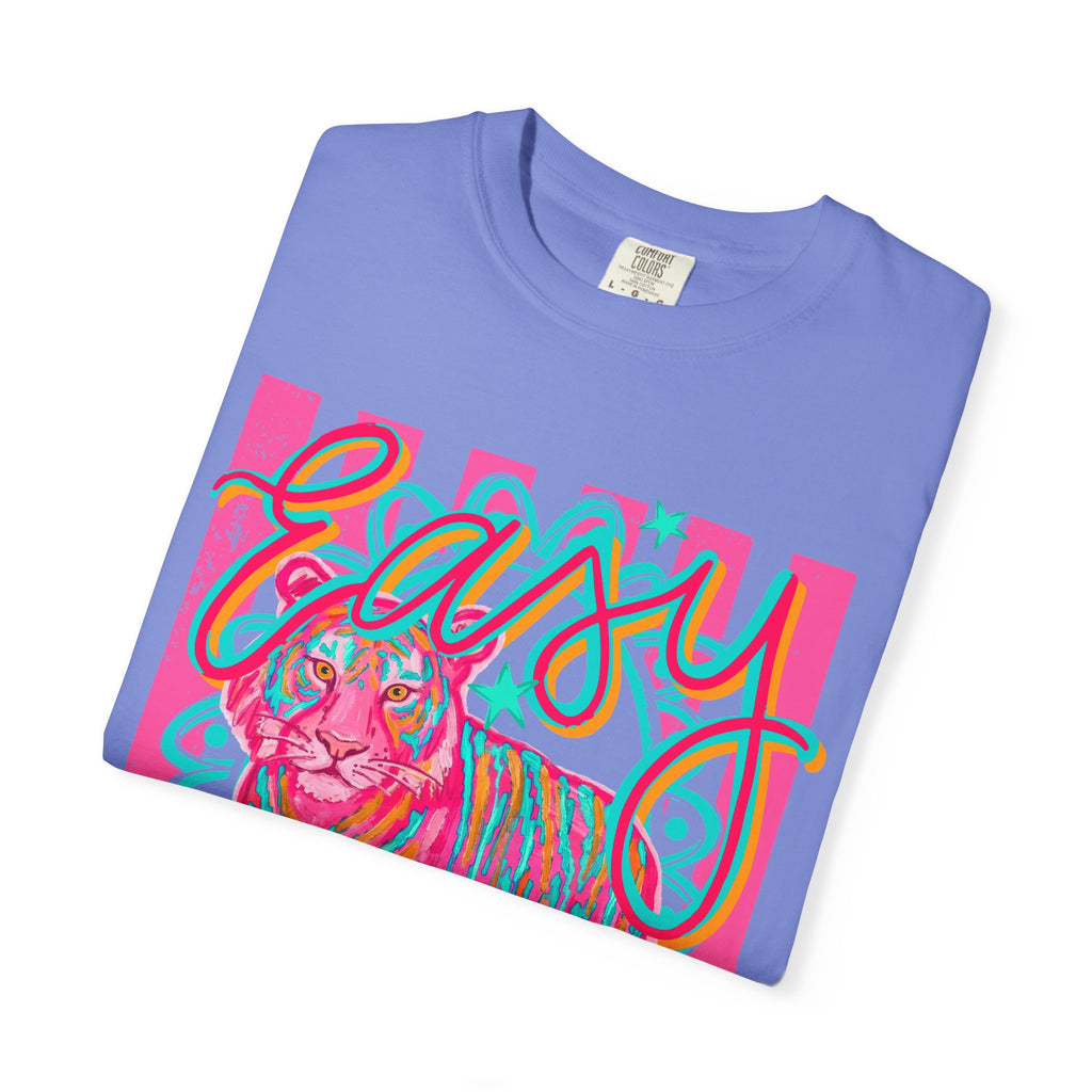 Easy Tiger T-Shirt — Retro Neon Tiger Graphic Tee