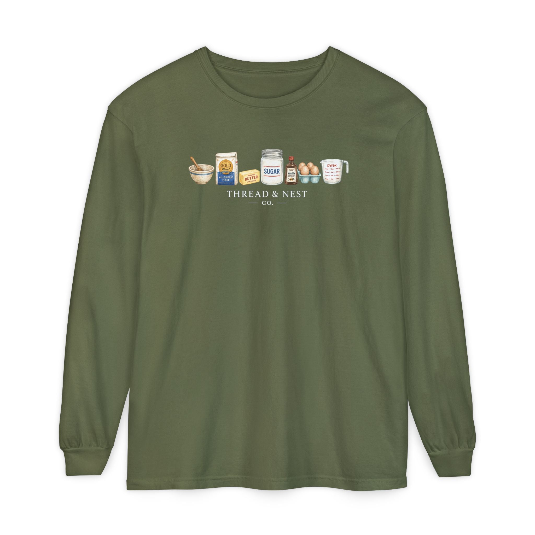 Thread & Nest Cozy Baking Long Sleeve T‑Shirt