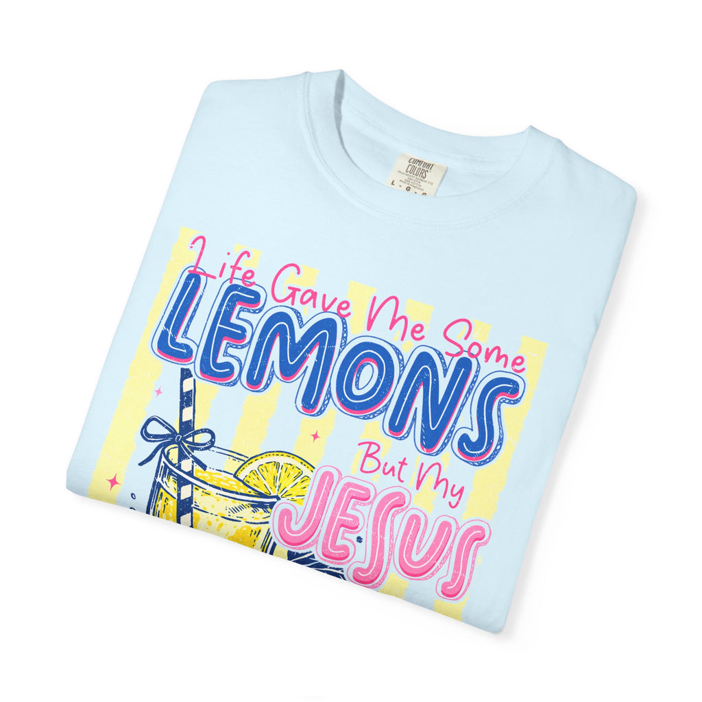 Lemons Into Lemonade Christian T-Shirt — 'He Gave Me Lemons But Why Jesus' Graphic Tee