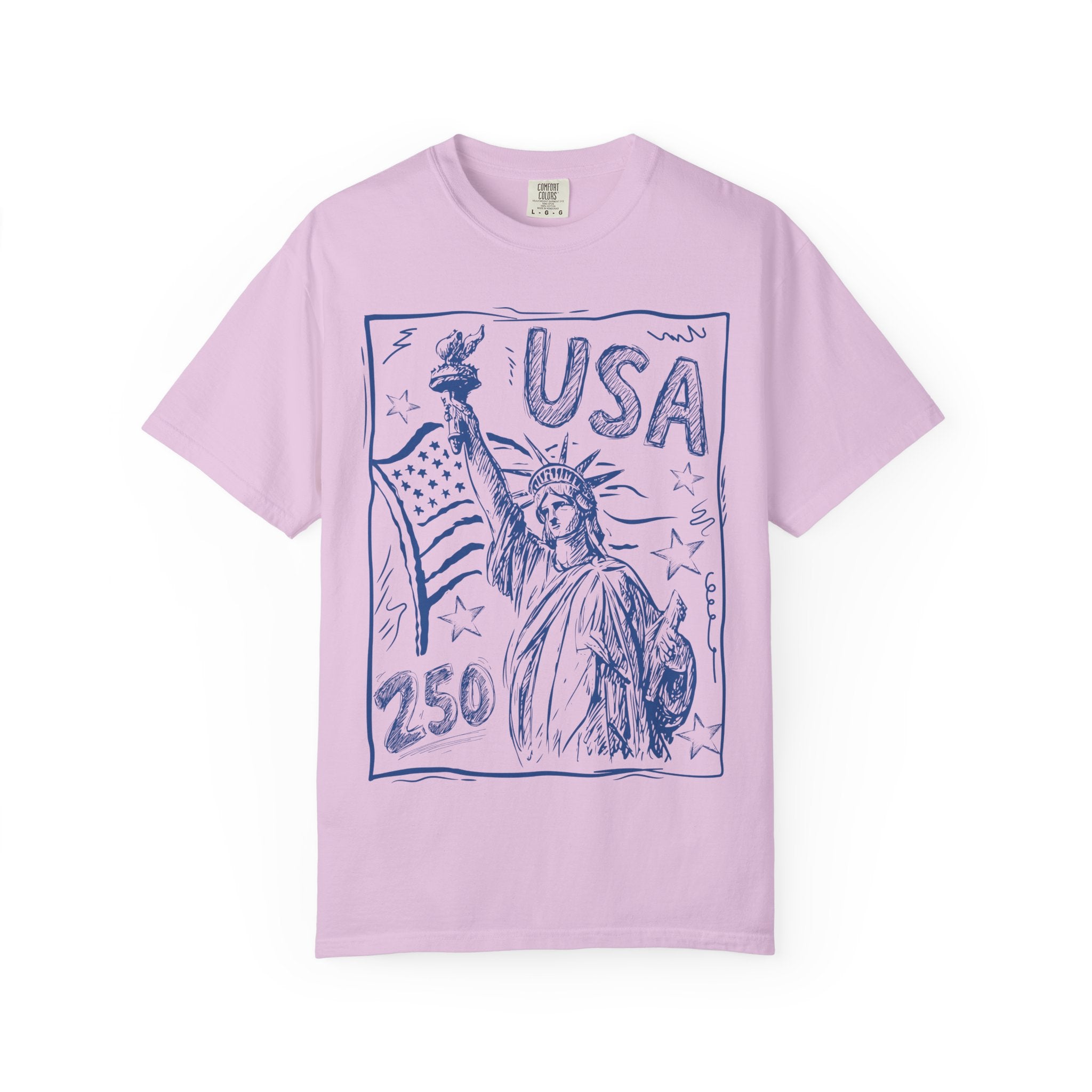 Liberty Sketch T‑Shirt — Statue of Liberty USA Graphic Tee