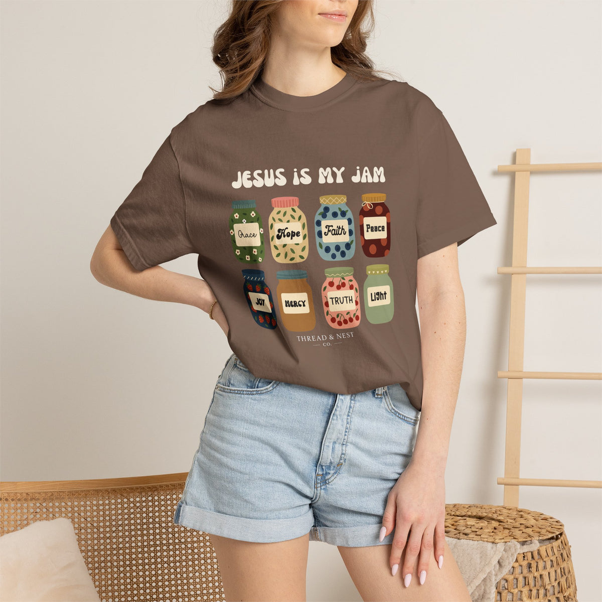 T-shirt — "Jesus Is My Jam" Christian Faith Graphic Tee