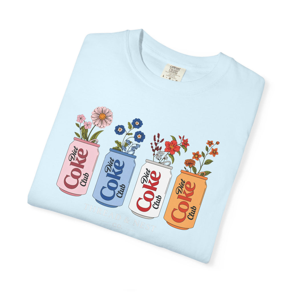 Retro Cola Cans Floral Tee