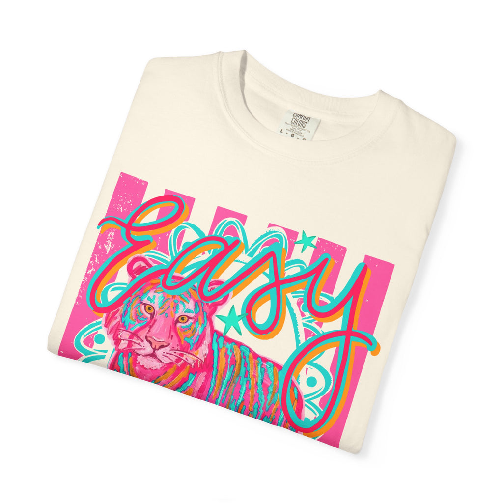 Easy Tiger T-Shirt — Retro Neon Tiger Graphic Tee