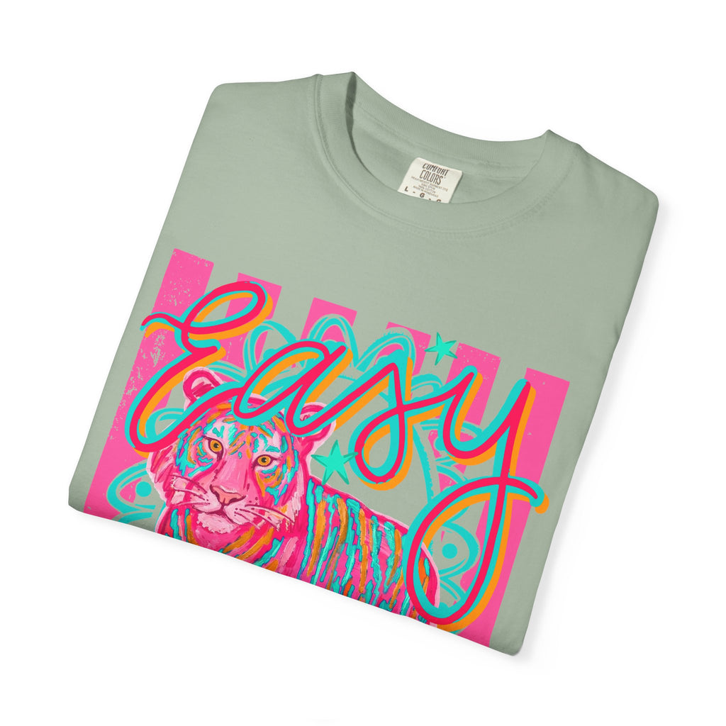Easy Tiger T-Shirt — Retro Neon Tiger Graphic Tee
