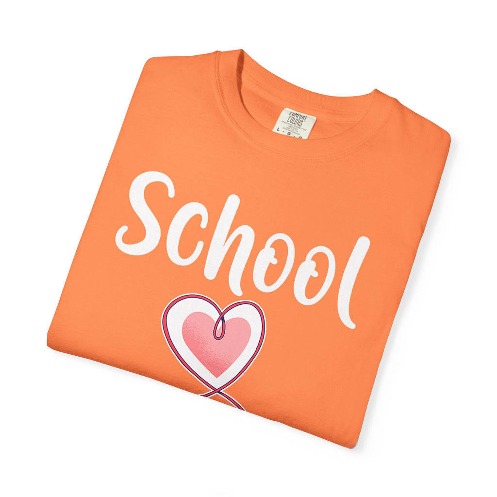 School Nurse T-Shirt — Cute Heart & Stethoscope Tee for Teachers and Healthcare Staff