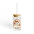 Mama Rainbow Sipper Glass — 16oz Bamboo Lid Tumbler (Mama)