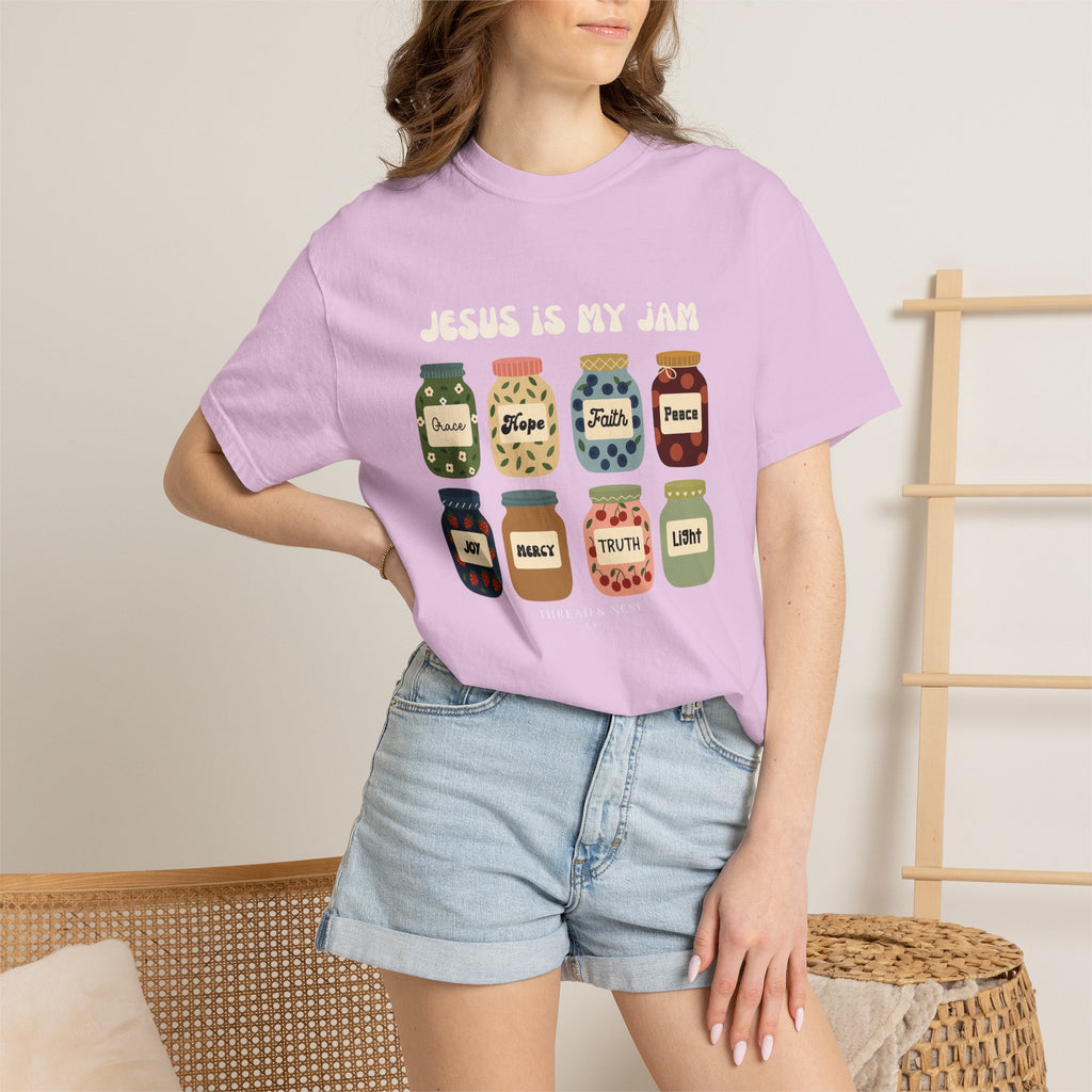 T-shirt — "Jesus Is My Jam" Christian Faith Graphic Tee