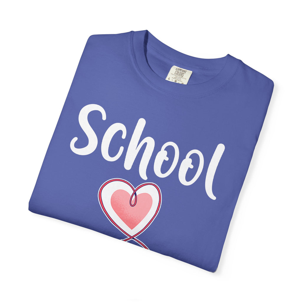 School Nurse T-Shirt — Cute Heart & Stethoscope Tee for Teachers and Healthcare Staff