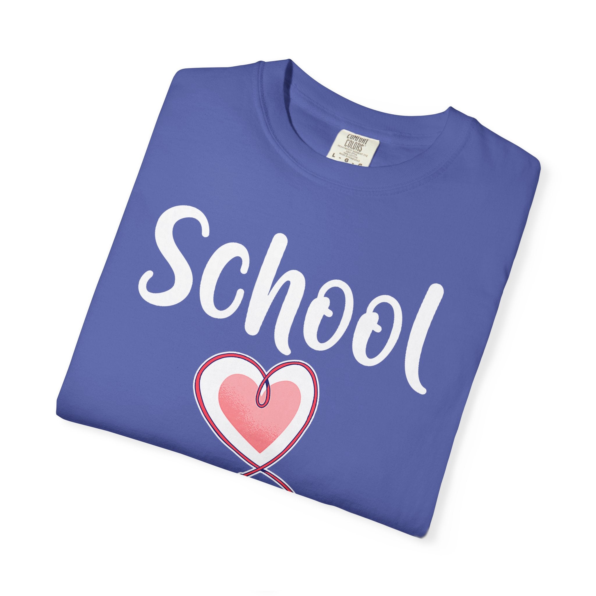 School Nurse T-Shirt — Cute Heart & Stethoscope Tee for Teachers and Healthcare Staff