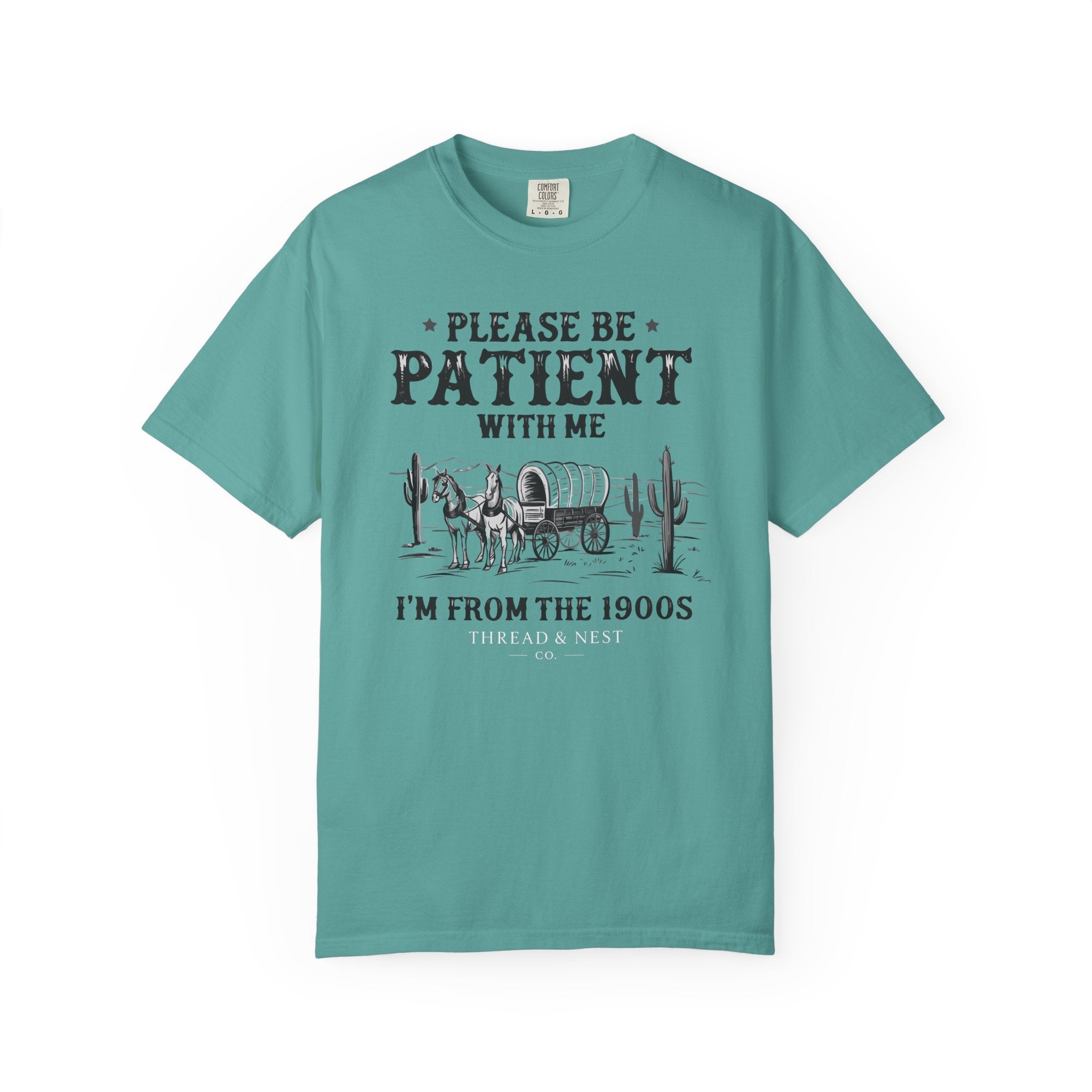 Please Be Patient With Me T-Shirt – Vintage Wagon 'I'm From The 1900s' Tee