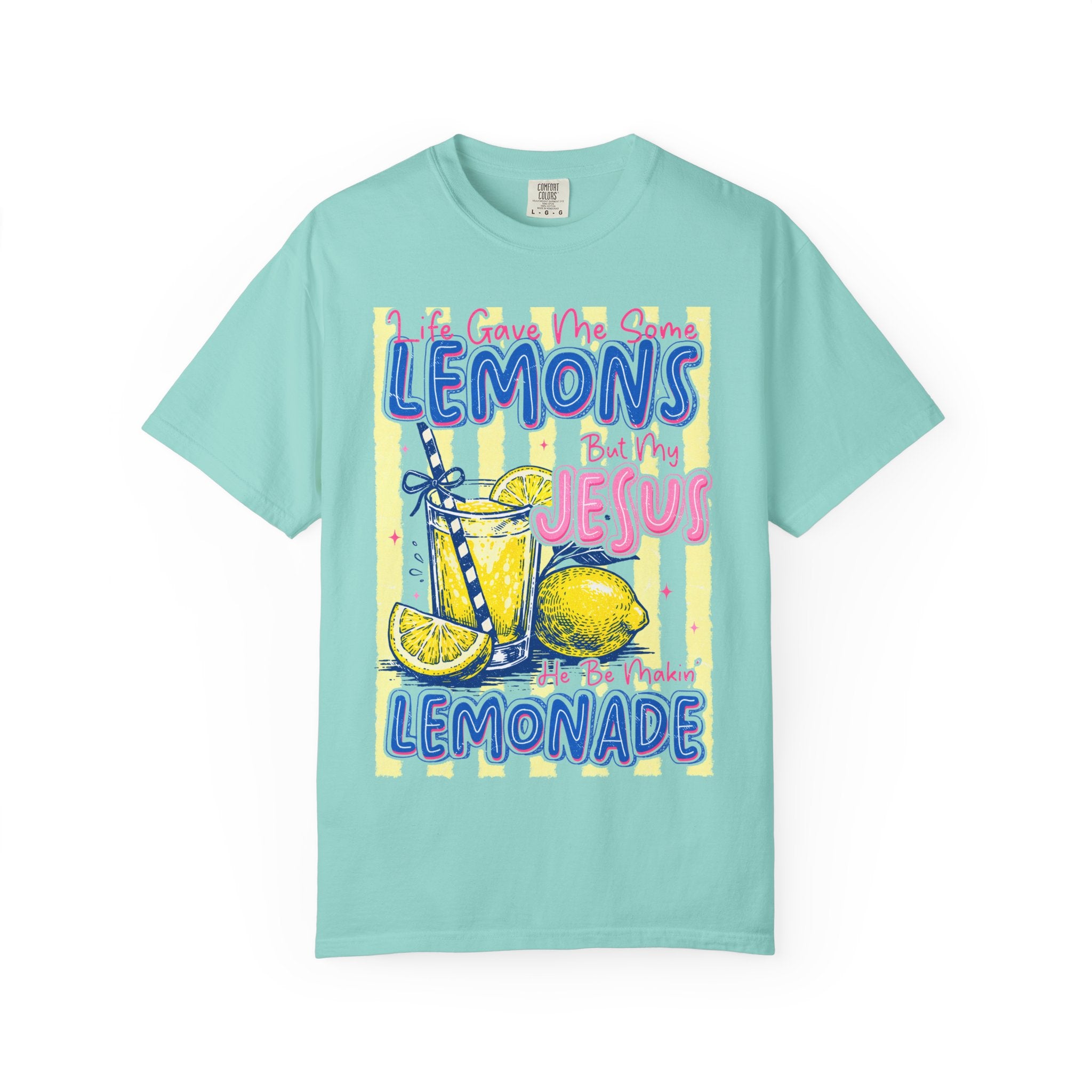 Lemons Into Lemonade Christian T-Shirt — 'He Gave Me Lemons But Why Jesus' Graphic Tee