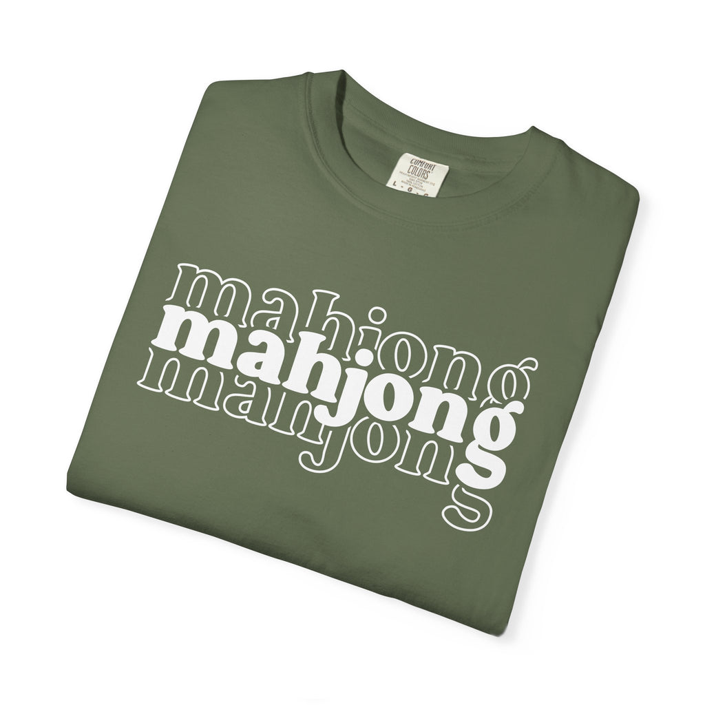 Mahjong Retro Logo T-Shirt — Vintage Game Night Tee
