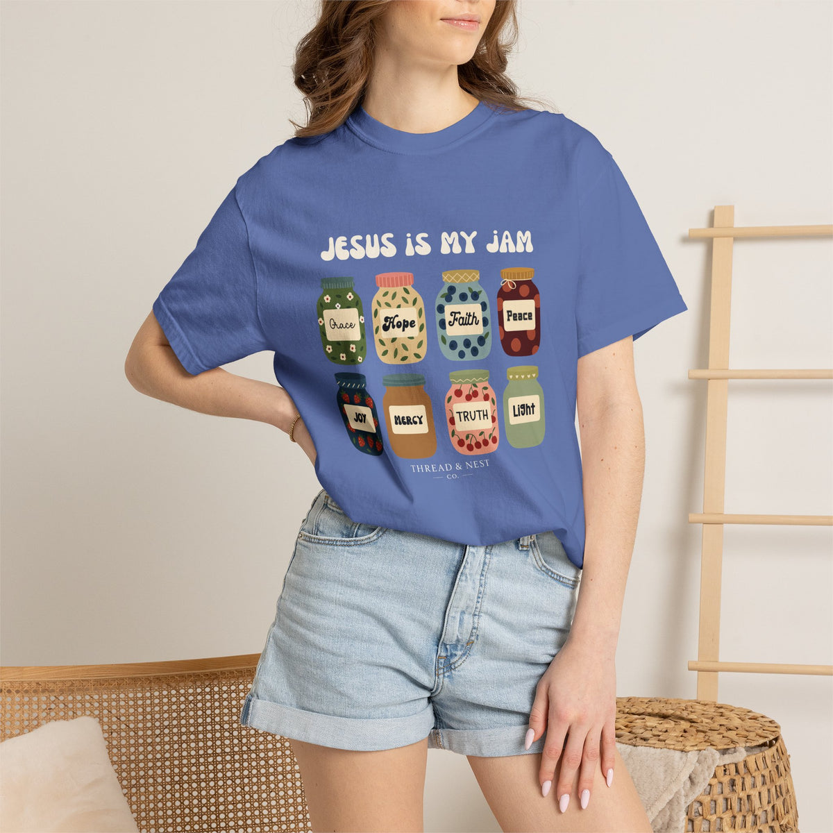 T-shirt — "Jesus Is My Jam" Christian Faith Graphic Tee