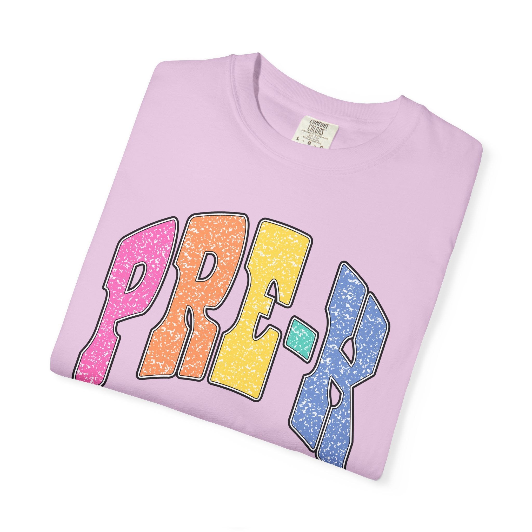 PRE-K Colorblock Graphic T-Shirt — Preschool Graduation Gift