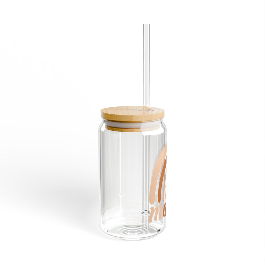 Mama Rainbow Sipper Glass — 16oz Bamboo Lid Tumbler (Mama)