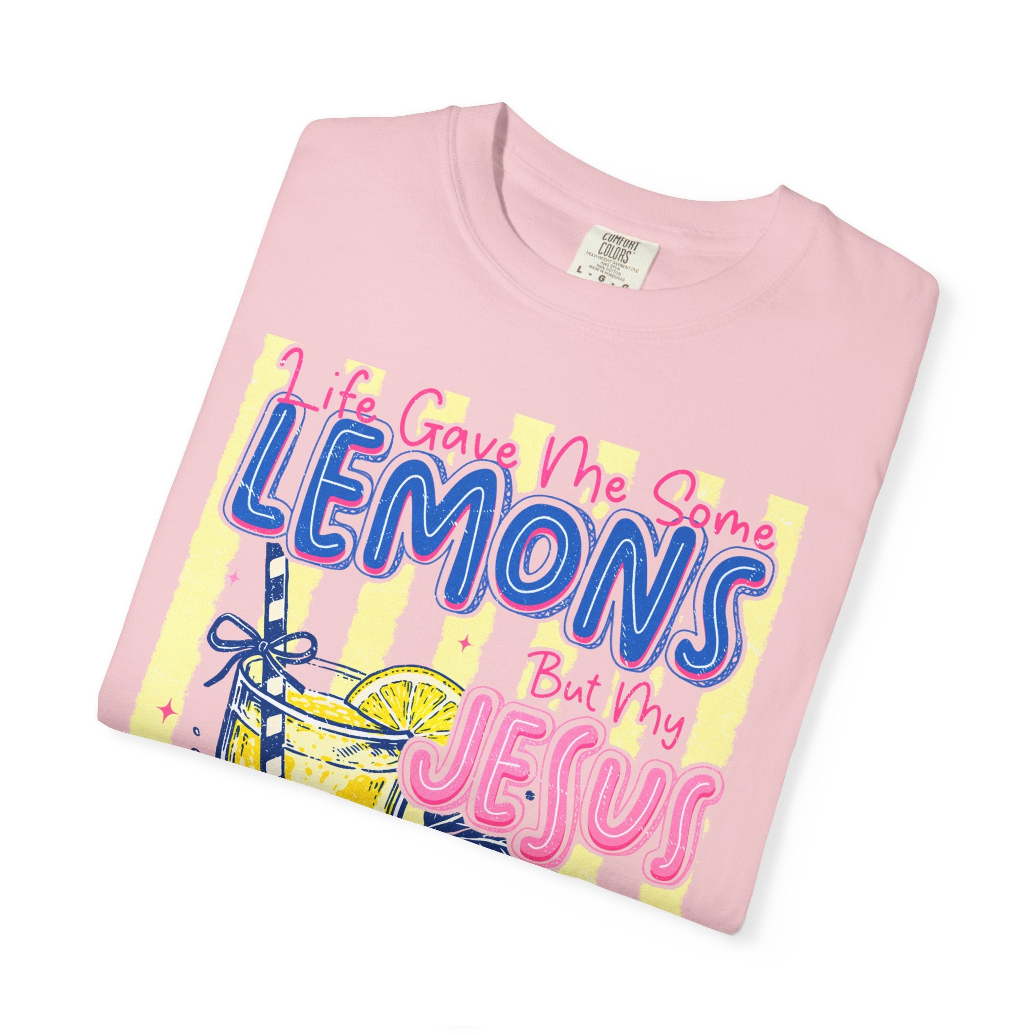 Lemons Into Lemonade Christian T-Shirt — 'He Gave Me Lemons But Why Jesus' Graphic Tee