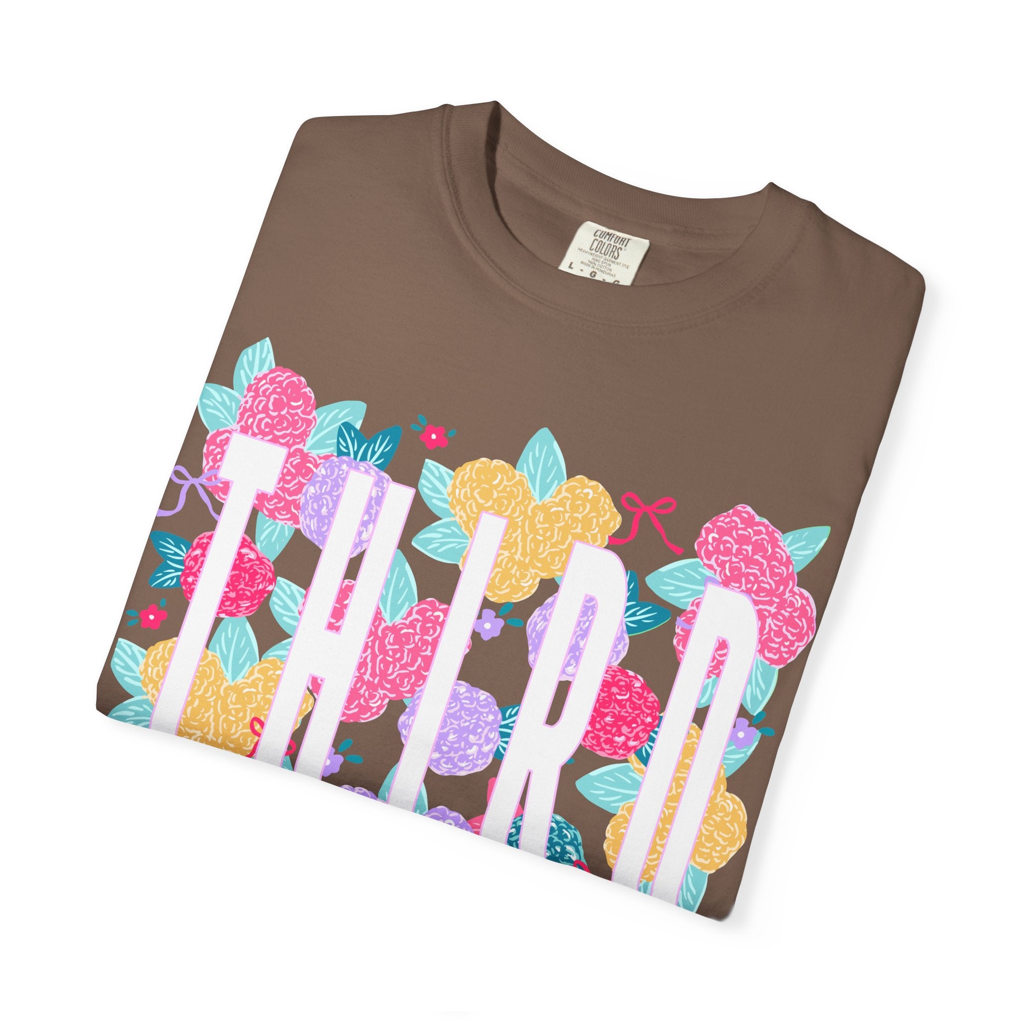 Third Grade Floral T-Shirt — Bright Back-to-School Tee for Students & Teachers