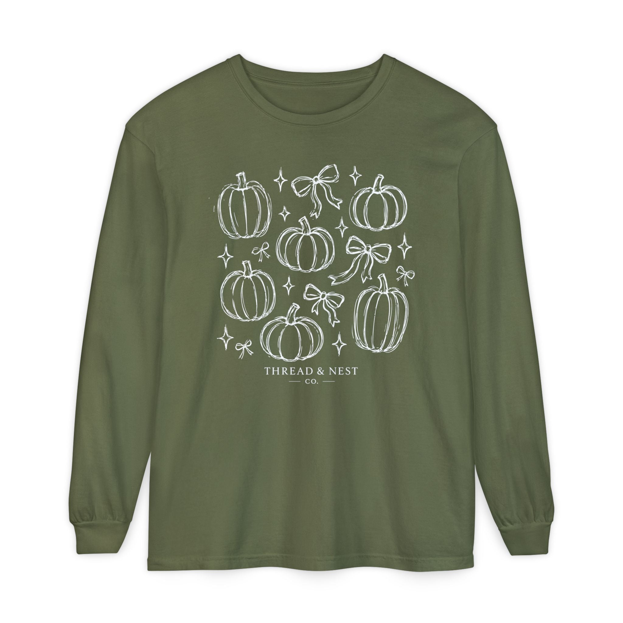 Pumpkin Sketch Long Sleeve Tee
