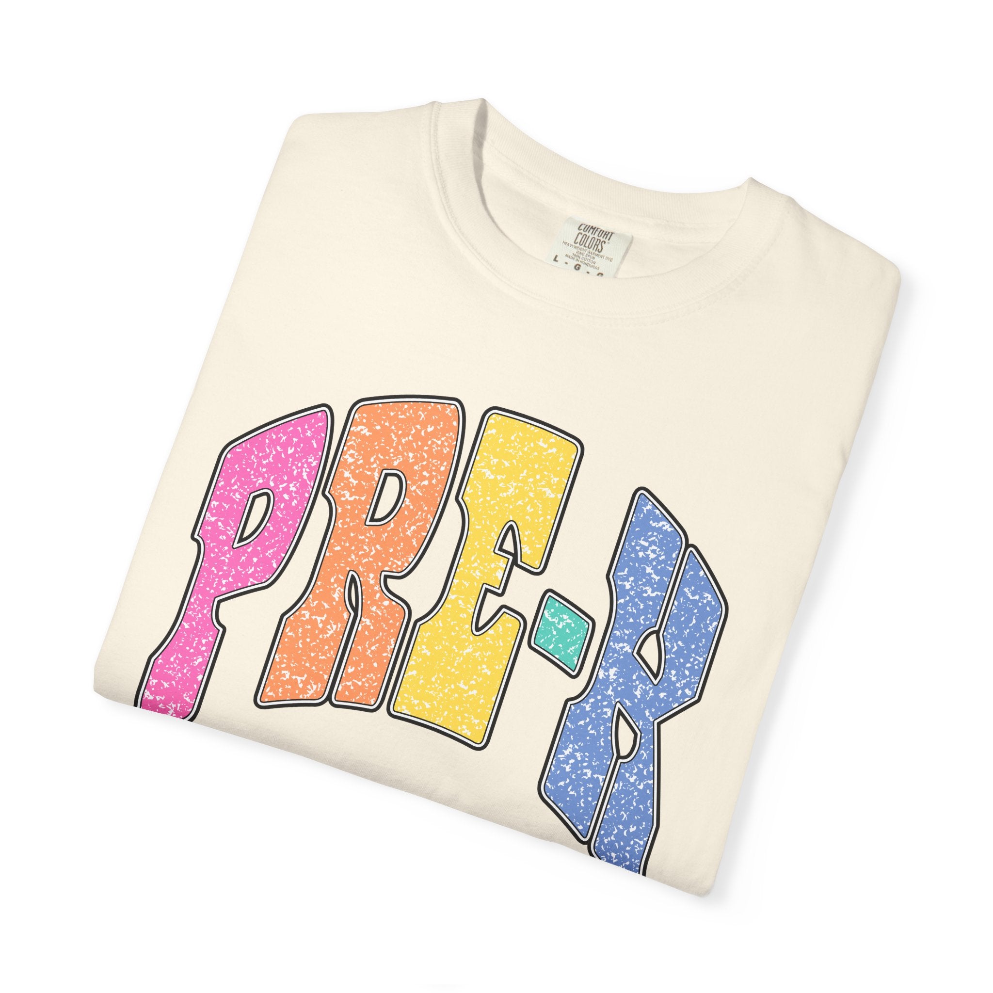 PRE-K Colorblock Graphic T-Shirt — Preschool Graduation Gift