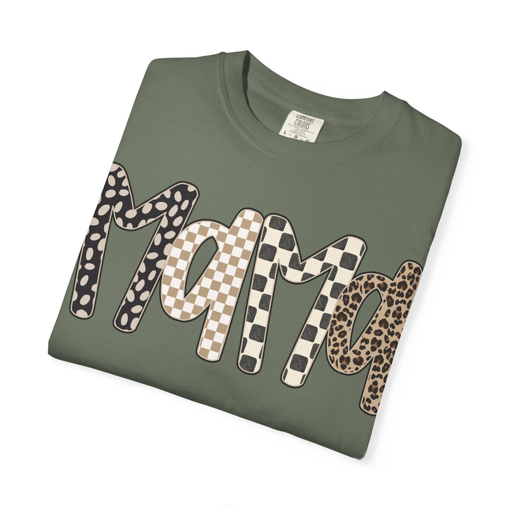 Mama Leopard & Plaid Graphic T-Shirt — Mom Gift, Mother's Day Tee
