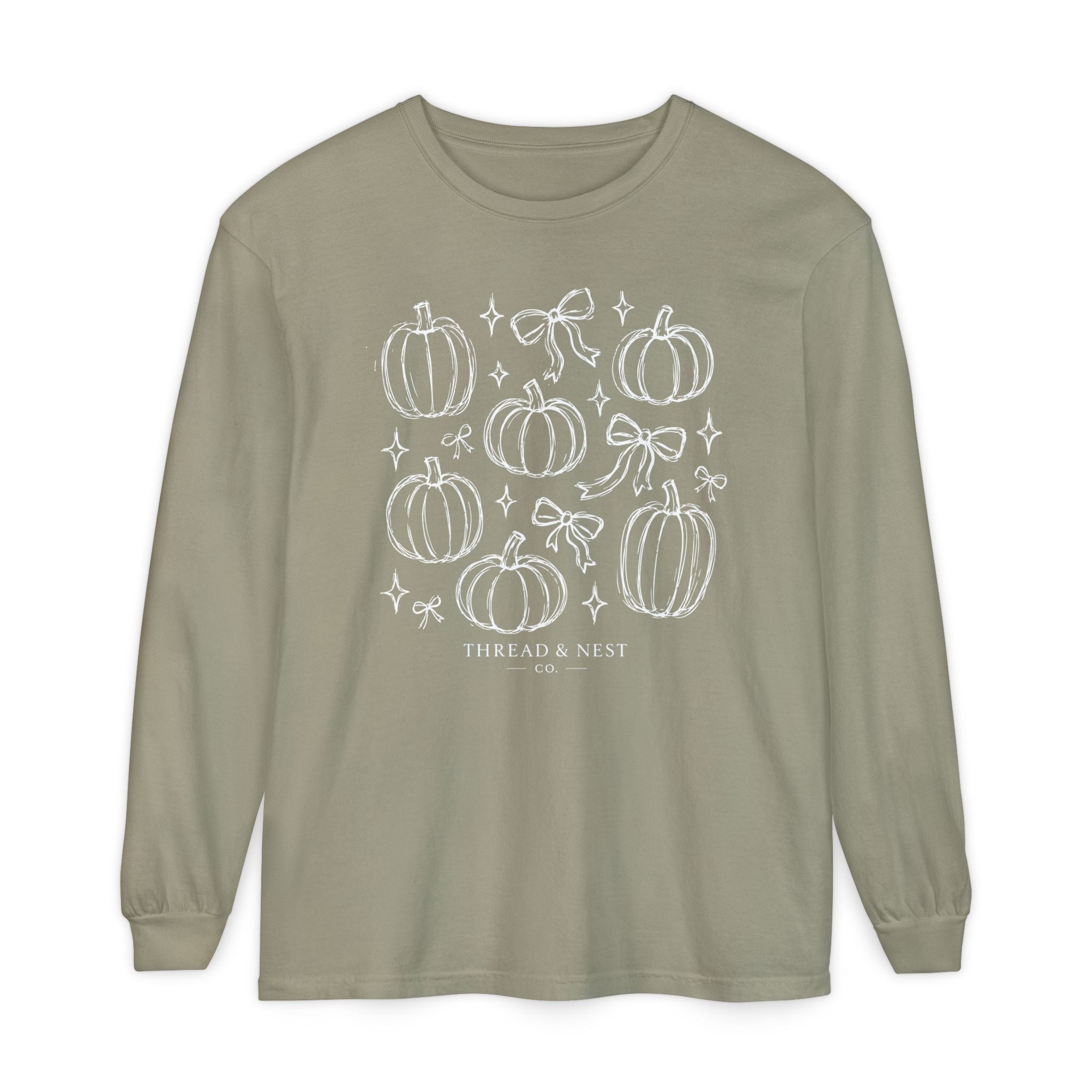 Pumpkin Sketch Long Sleeve Tee