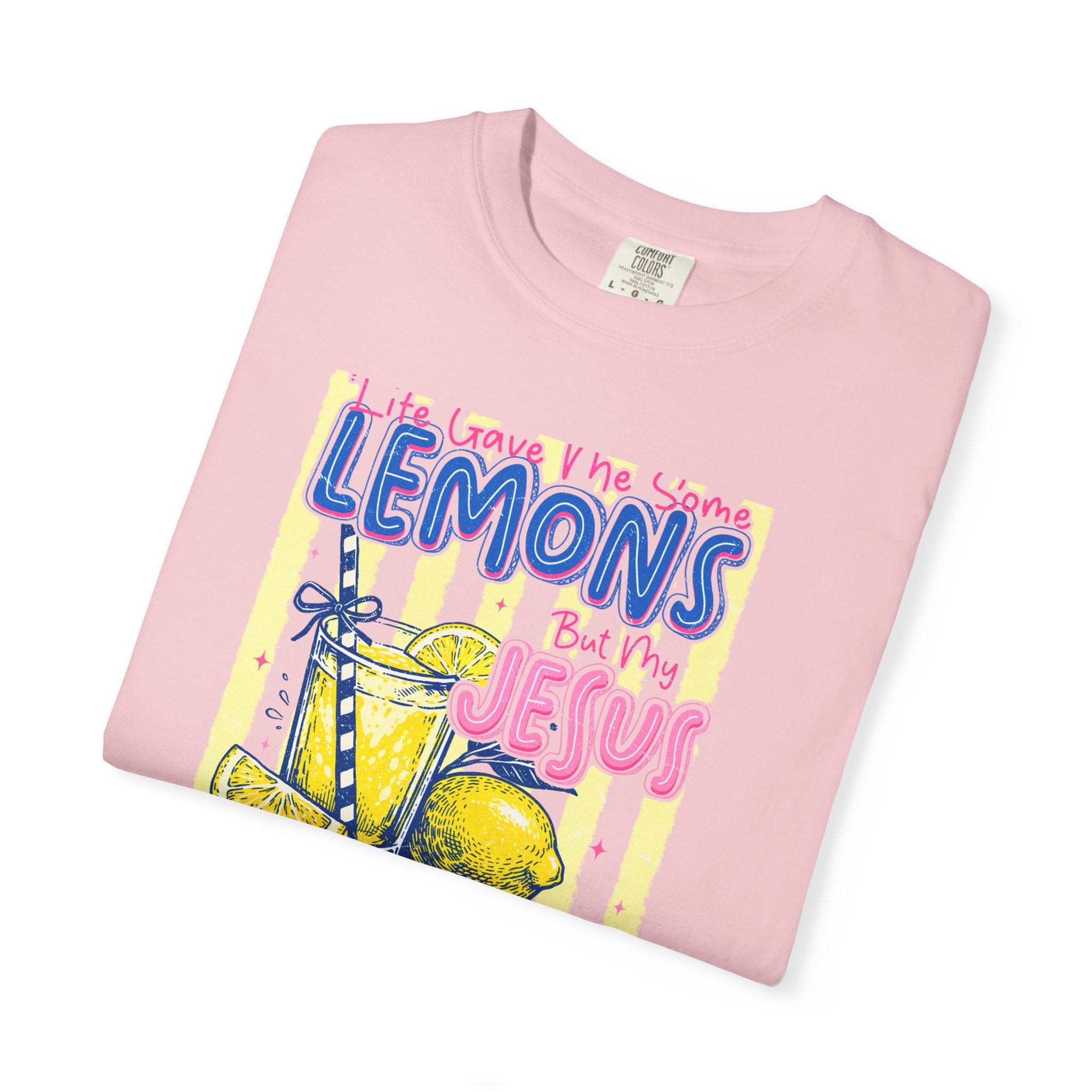 Lemons Into Lemonade Christian T-Shirt — 'He Gave Me Lemons But Why Jesus' Graphic Tee