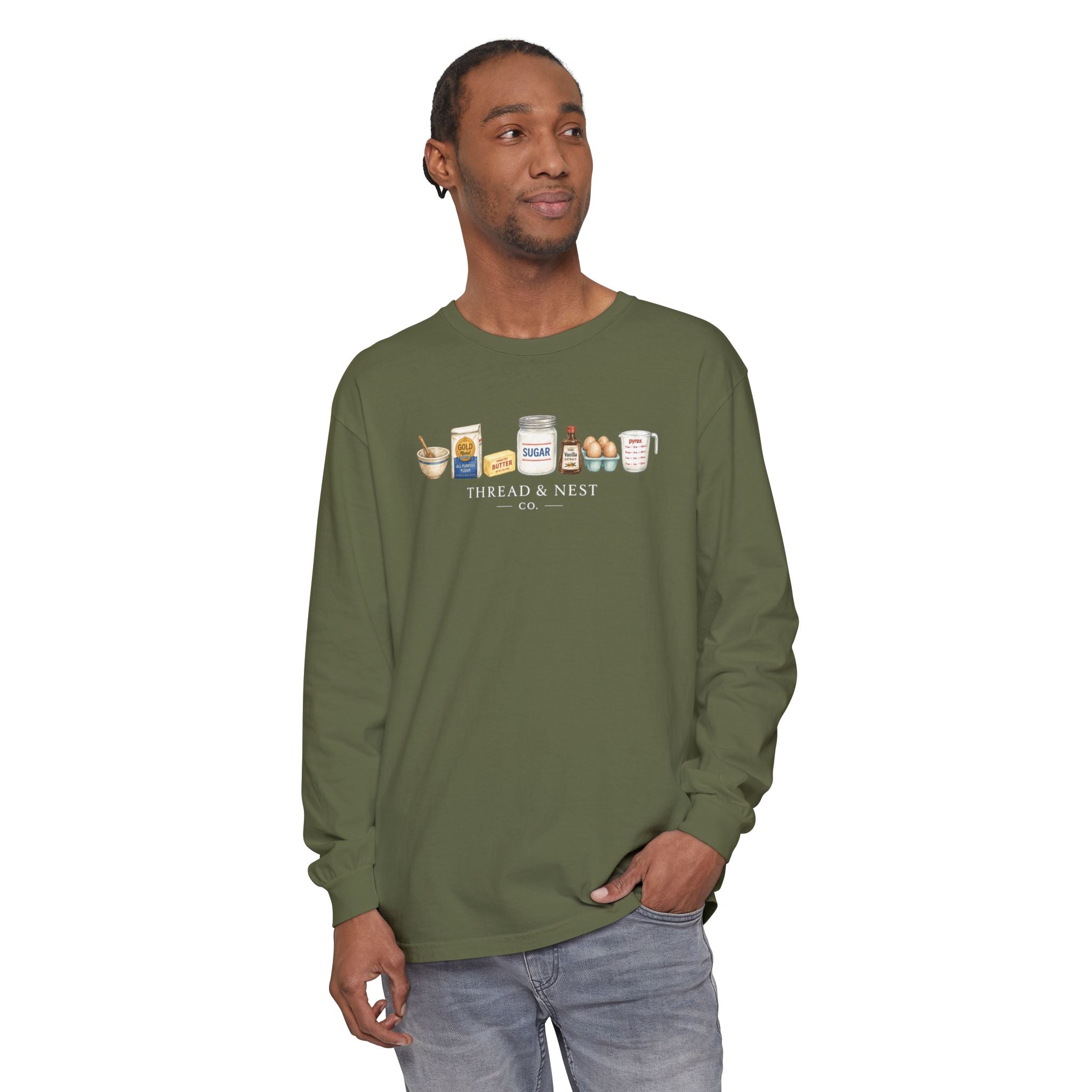 Thread & Nest Cozy Baking Long Sleeve T‑Shirt