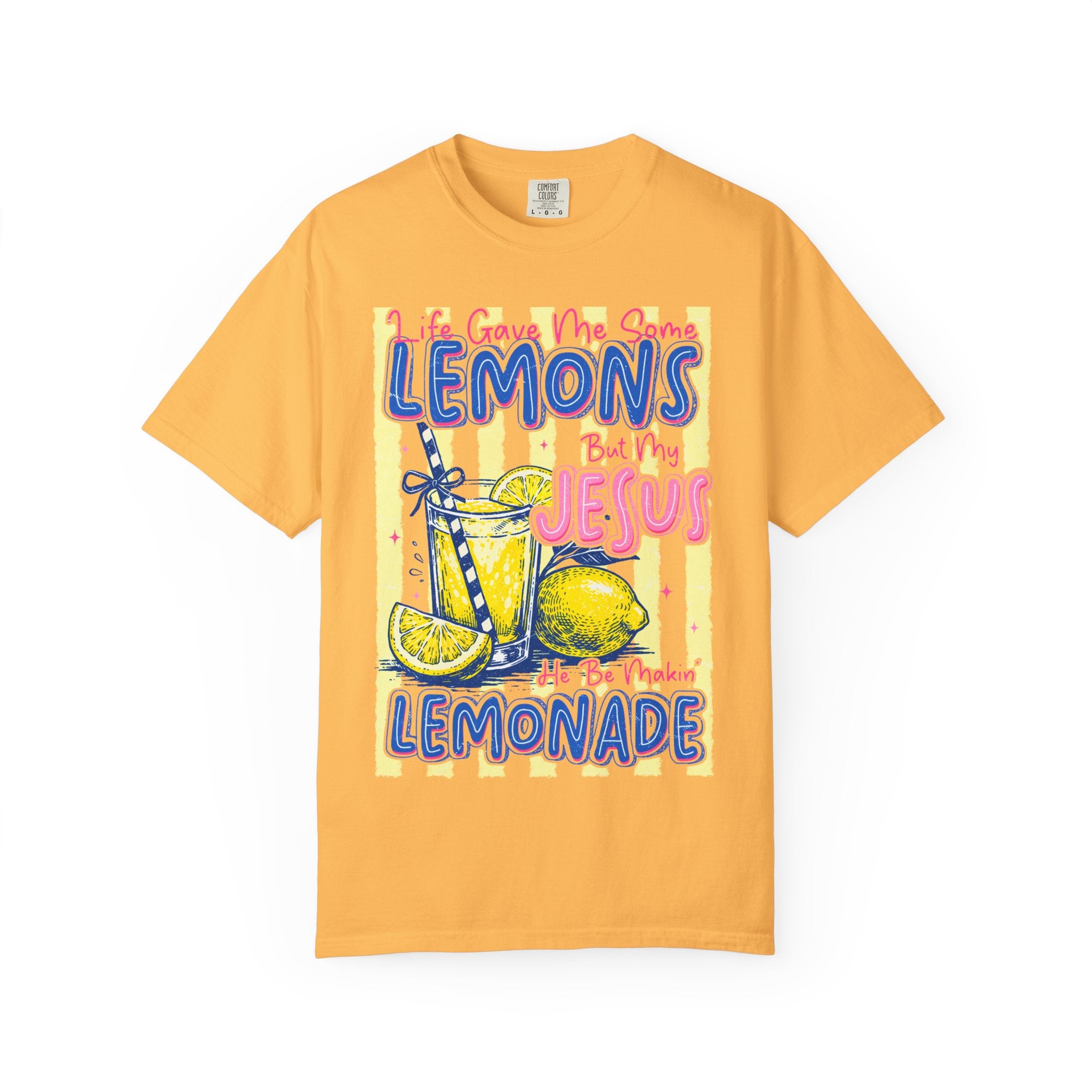 Lemons Into Lemonade Christian T-Shirt — 'He Gave Me Lemons But Why Jesus' Graphic Tee