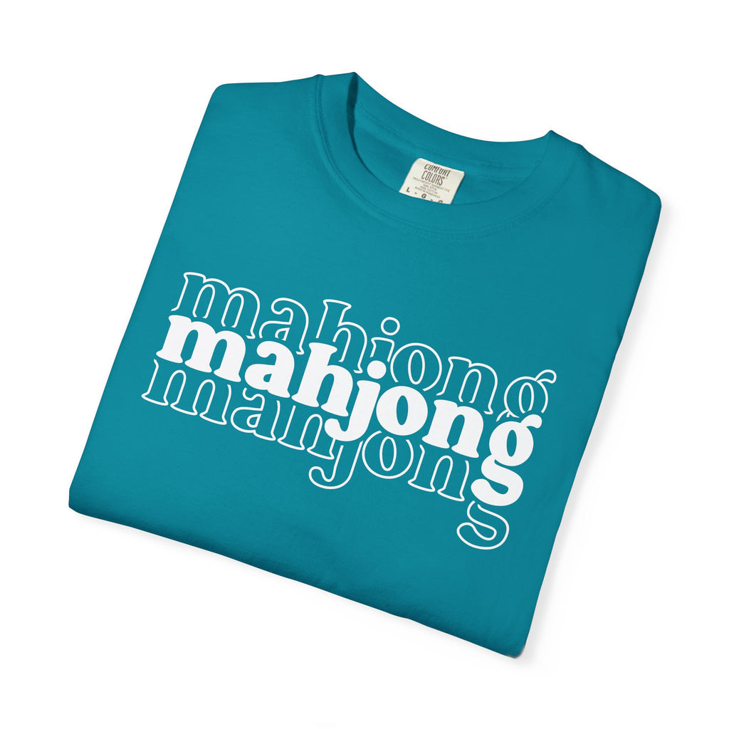 Mahjong Retro Logo T-Shirt — Vintage Game Night Tee