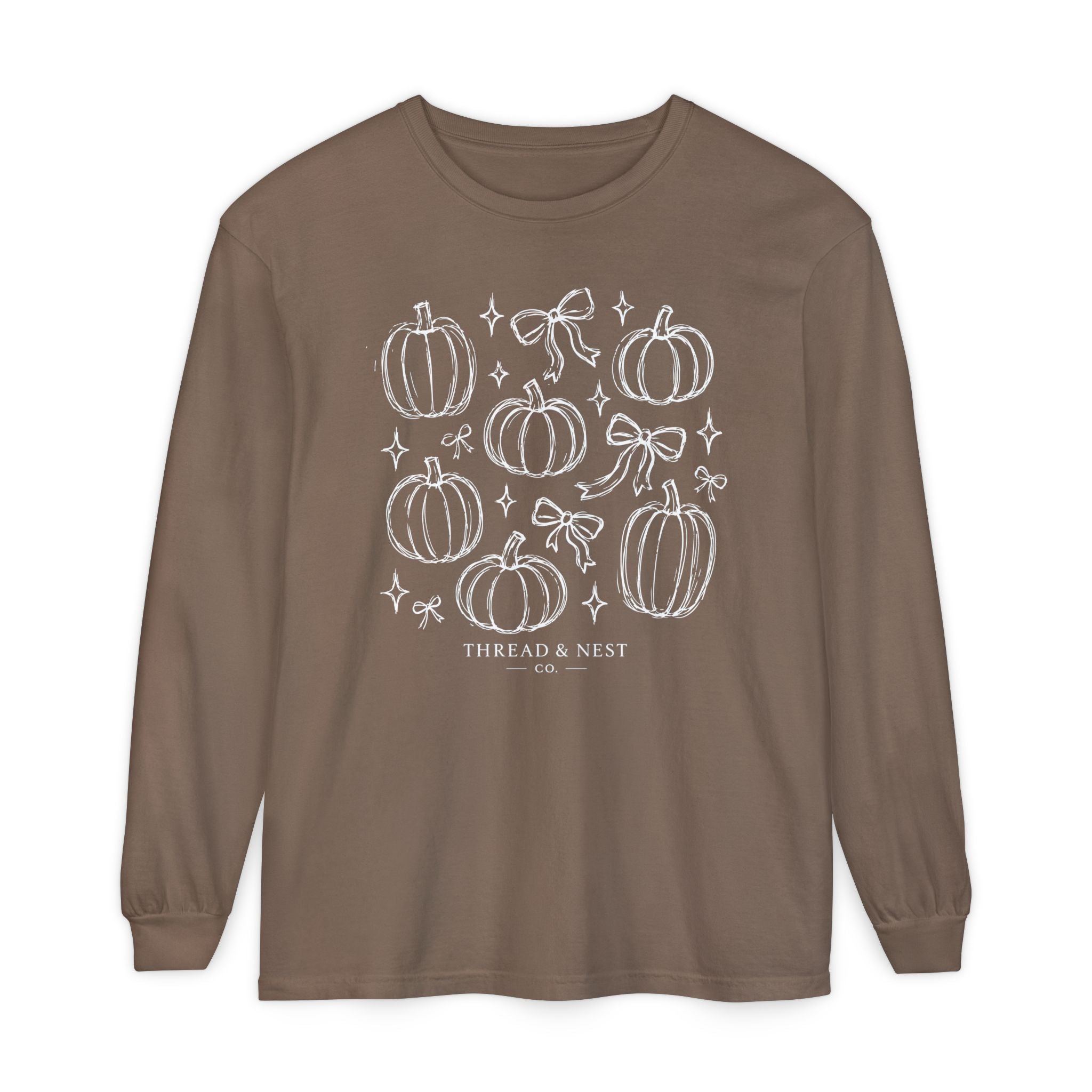 Pumpkin Sketch Long Sleeve Tee