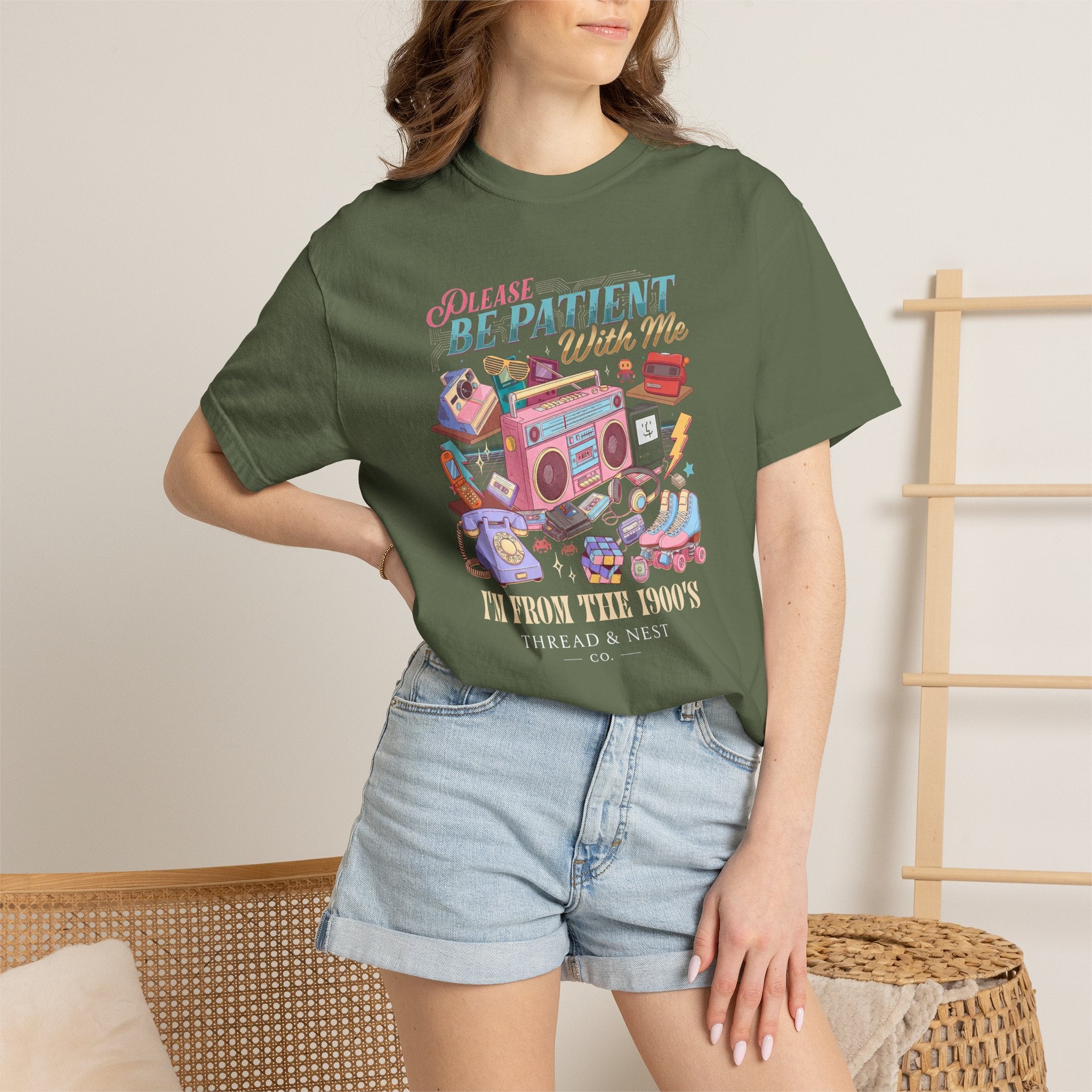 Retro 1900s Graphic T-Shirt — “Please Be Patient With Me, I’m From The 1900s”