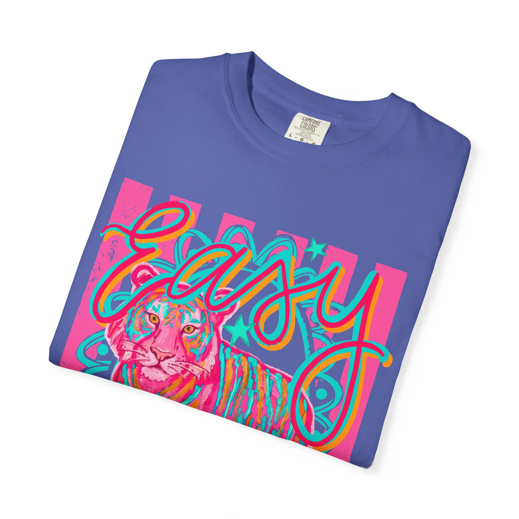 Easy Tiger T-Shirt — Retro Neon Tiger Graphic Tee